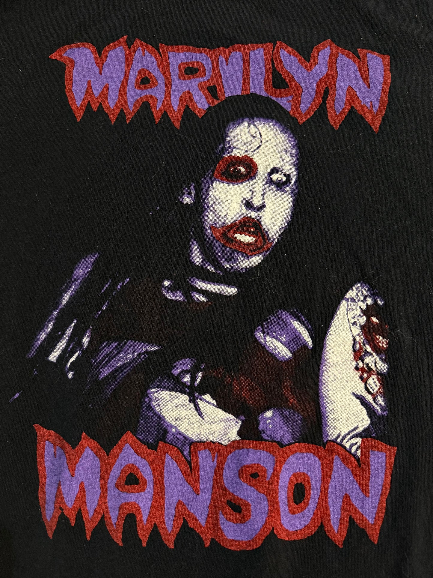 Vintage 1990s Marilyn Manson Parking Lot Bootleg Tee ( XL )