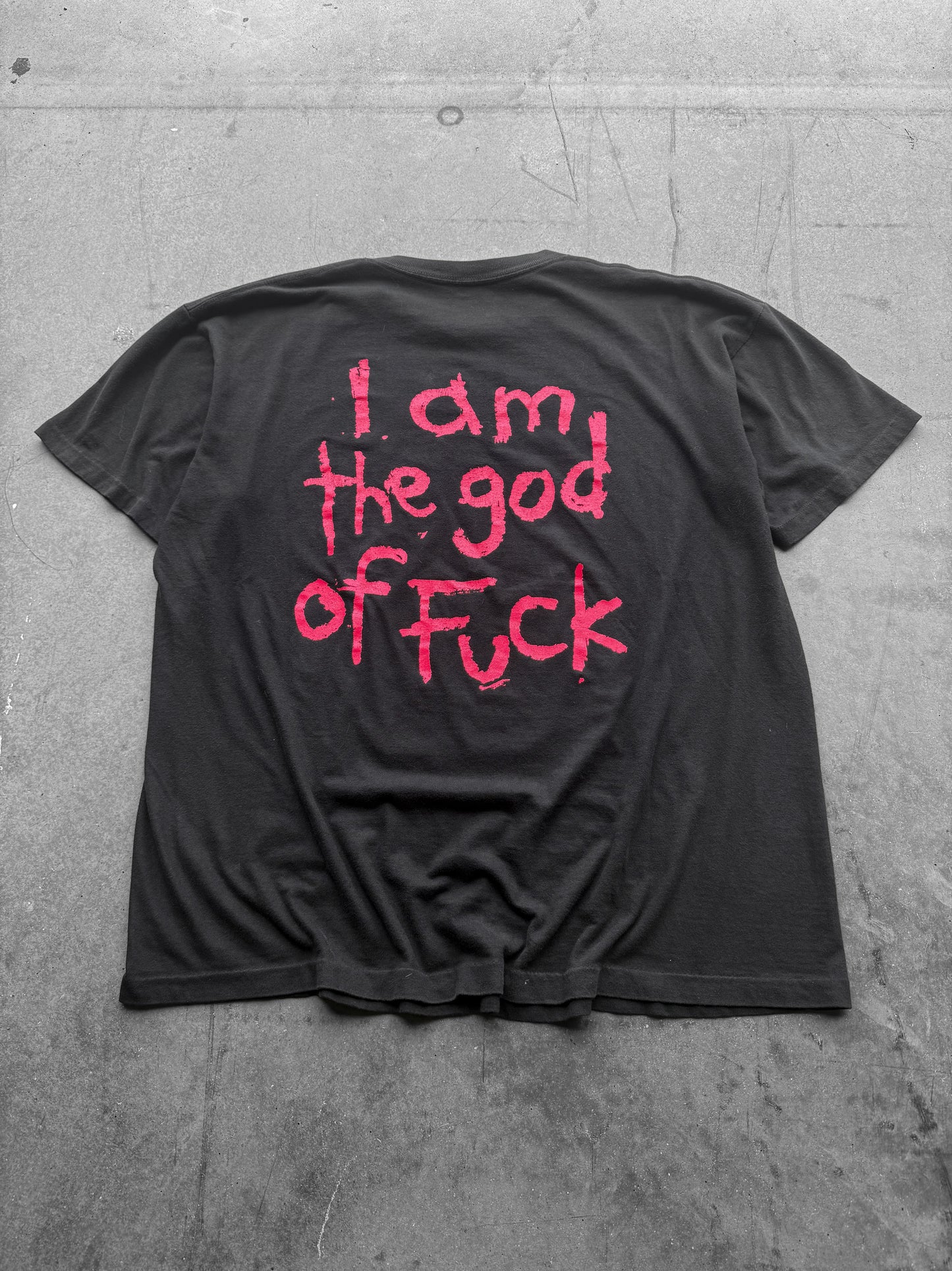 Vintage 1990s Marilyn Manson God Of Fuck Tee ( XL )