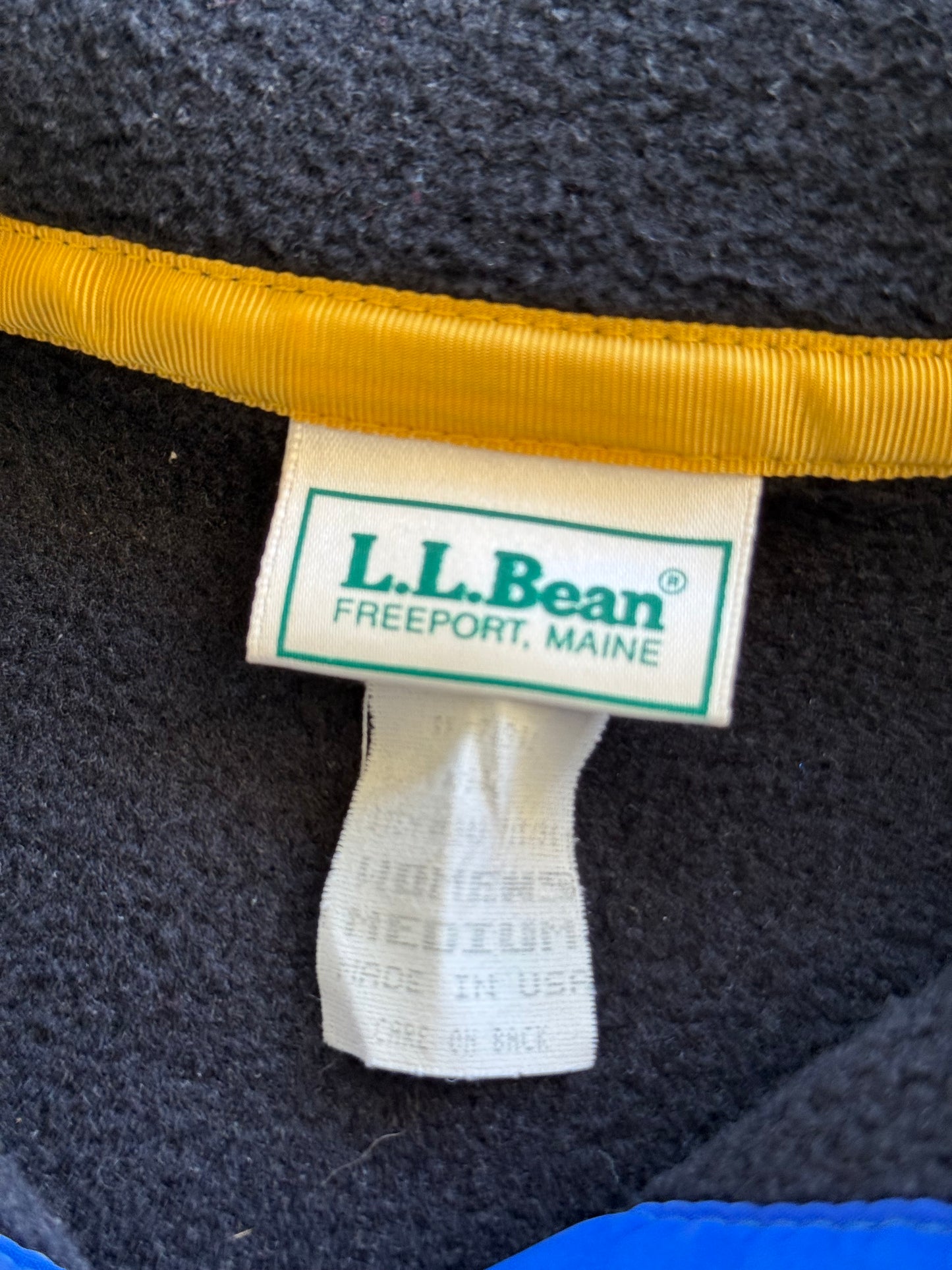 Vintage 1990s L.L Bean Quarter Snap Fleece ( Medium )