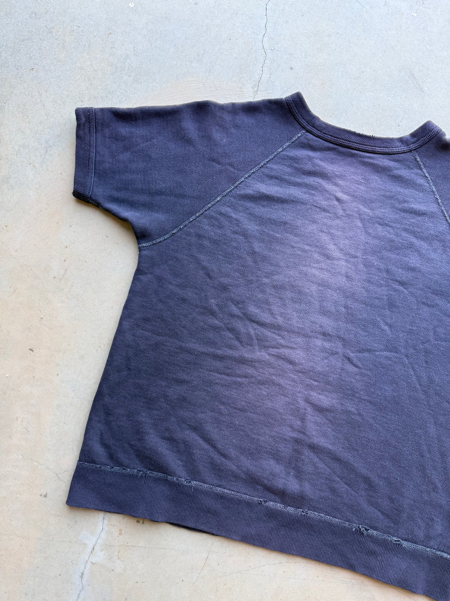 Vintage 6 0 s Fruit Of The Loom Short Sleeve Sweatshirt ( Medium )