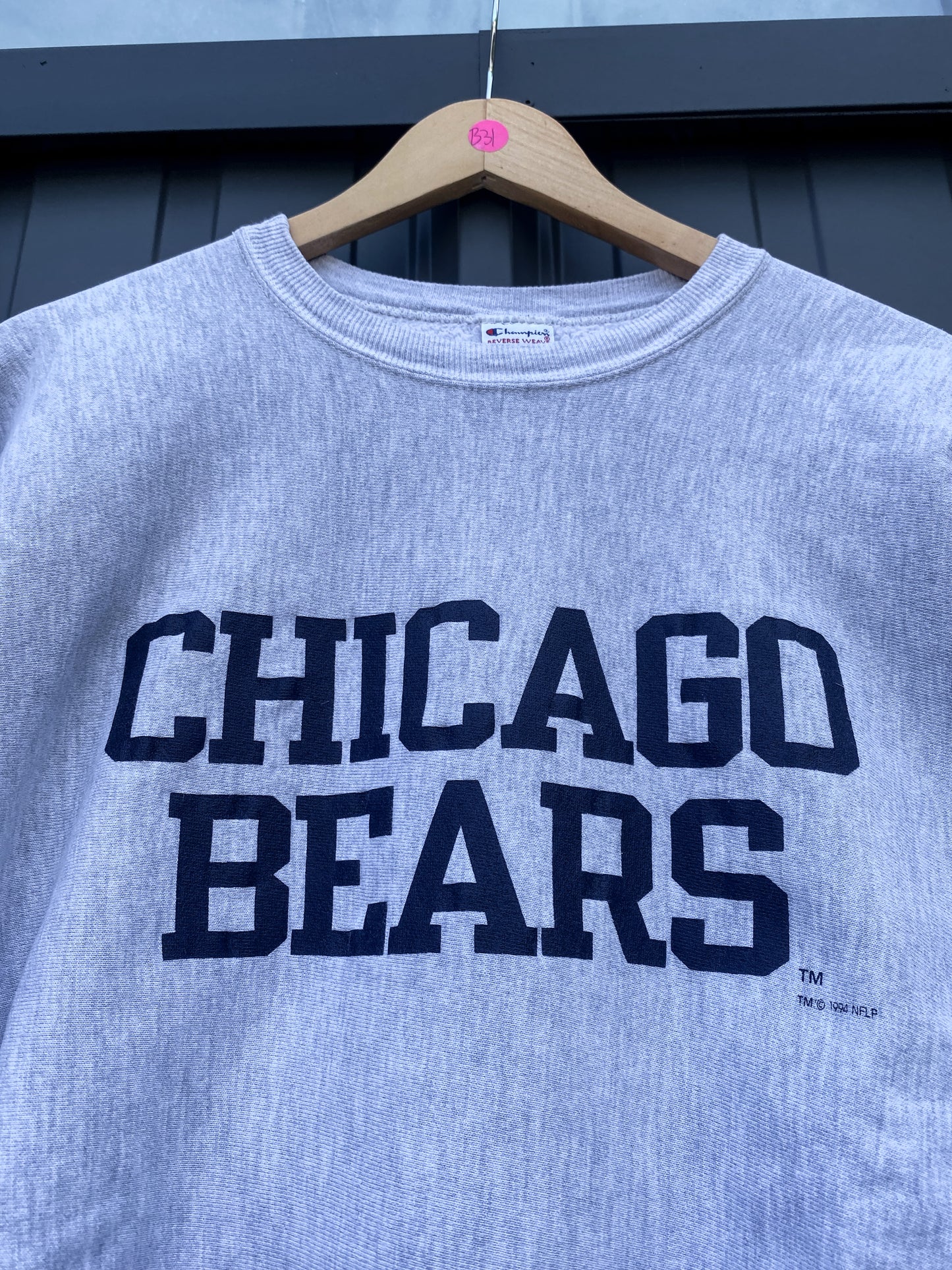 Vintage 1994 Chicago Bears Champion Reverse Weave Grey Crewneck ( XXL )