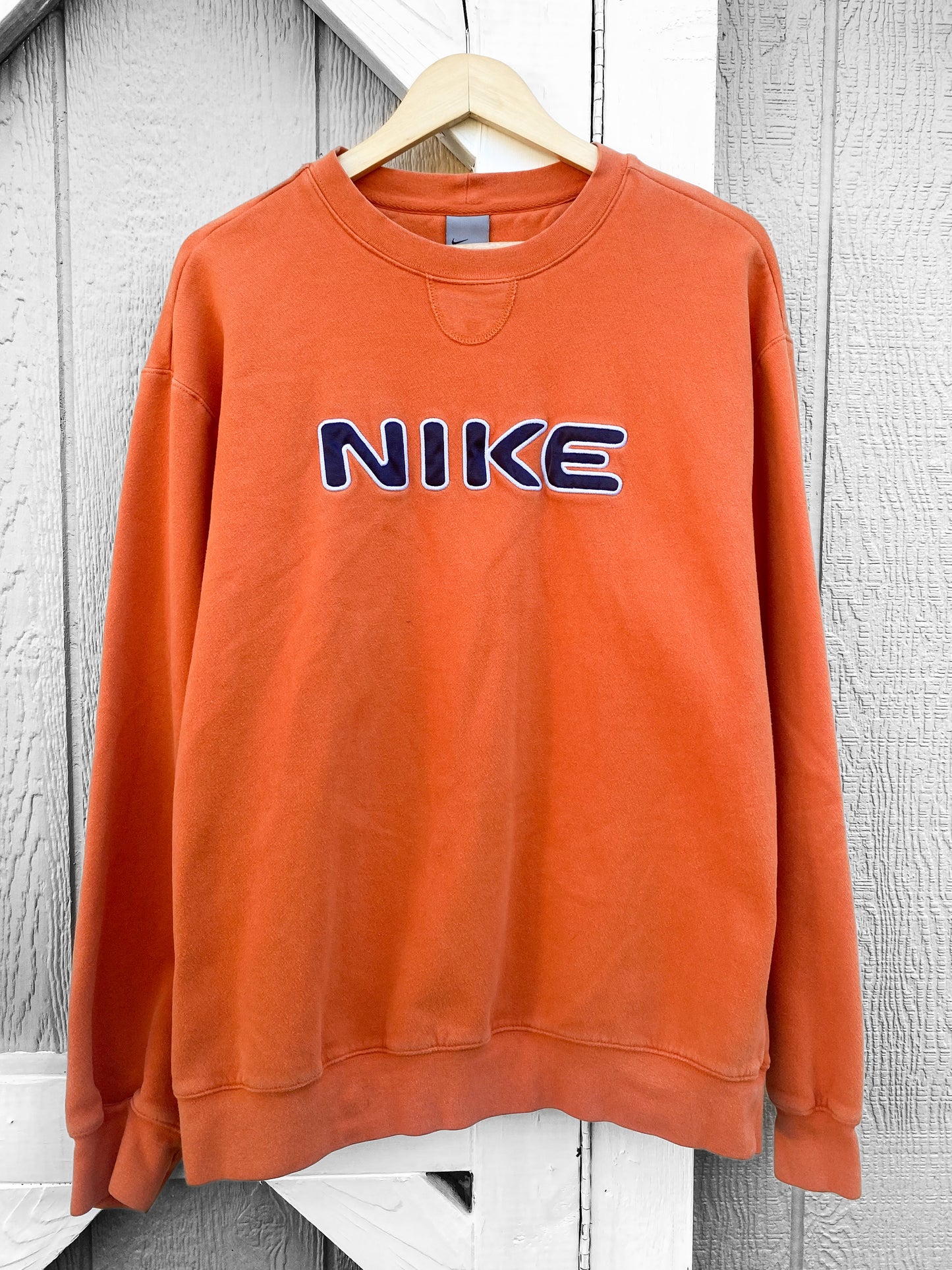 Vintage Y2K Nike Orange Crewneck ( Large )