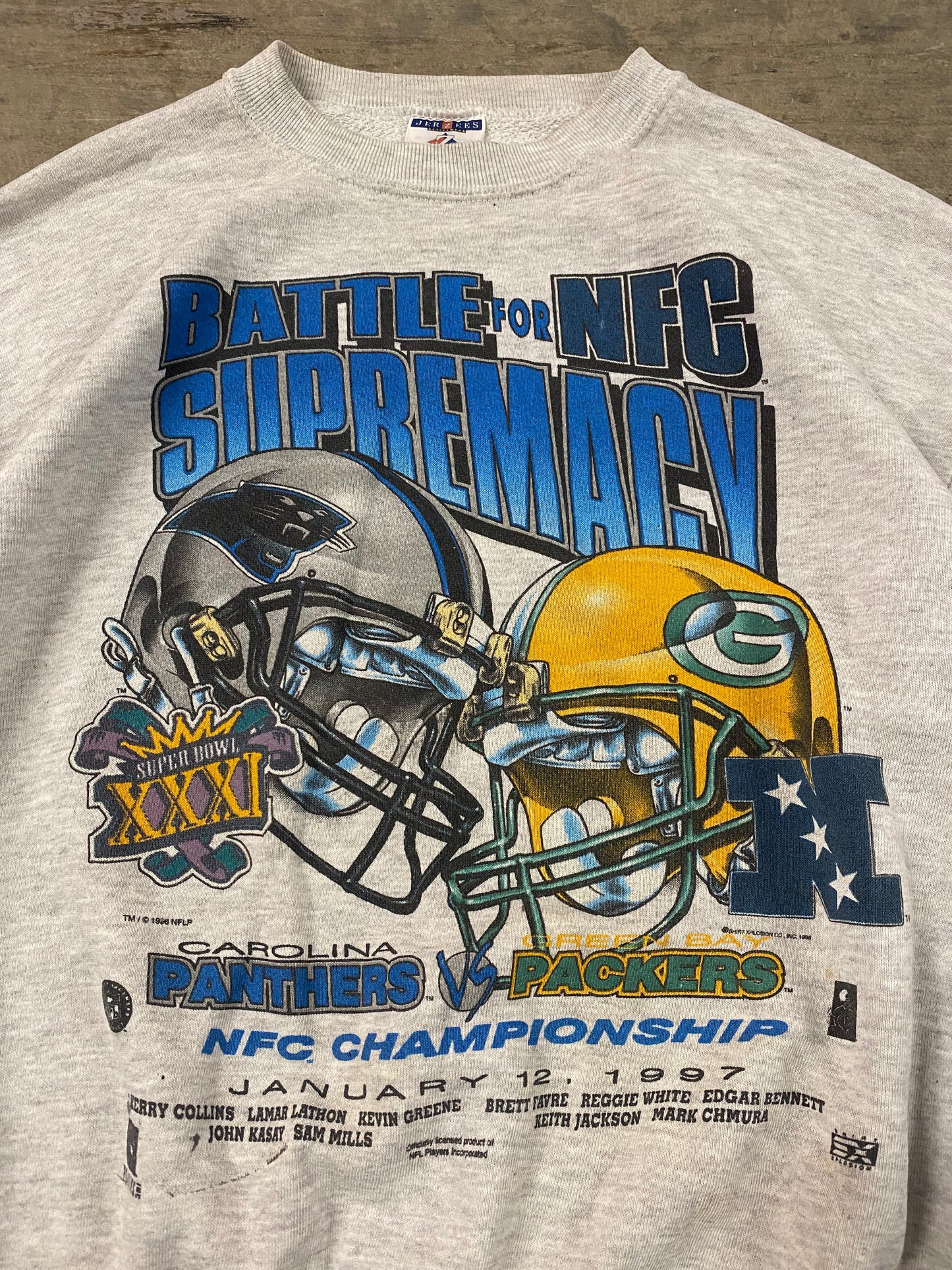 Vintage 97’  Panthers & Packers Battle Of The NFC Crewneck ( XL )