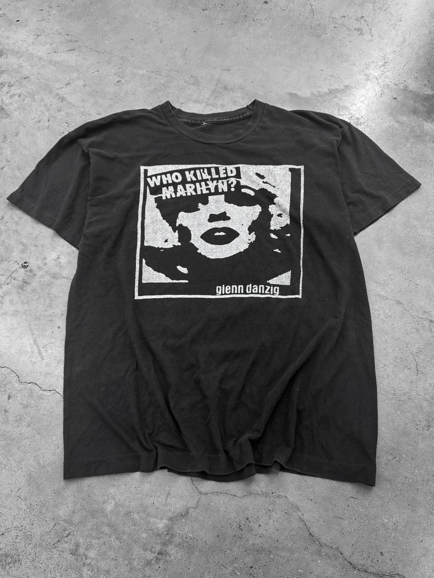 Vintage 1990s Who Killed Marilyn? The Misfits Glenn Danzig Tee ( XL )