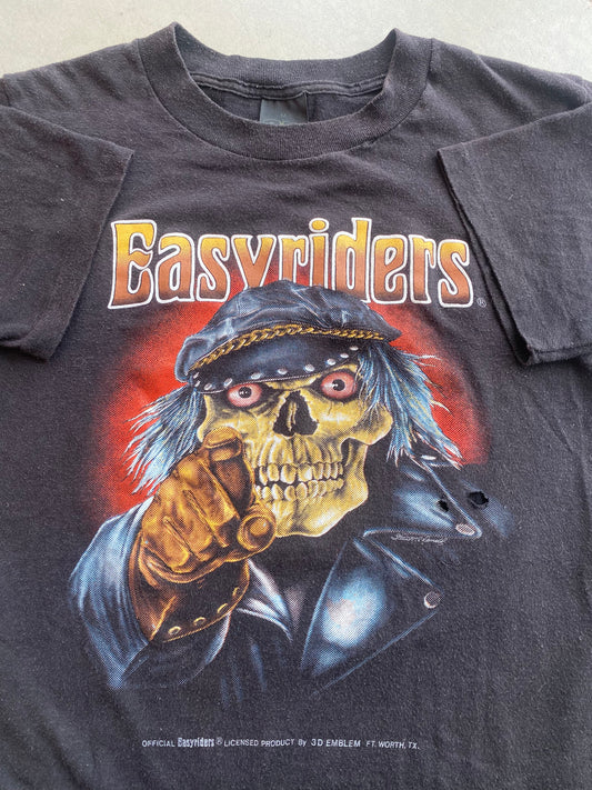 Vintage 1987 Easyriders Rodeo 3D Emblem Tee ( Medium )