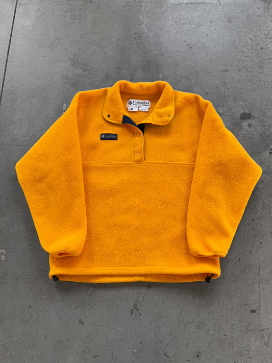 Vintage 90’s Made In USA Columbia Yellow Womens Fleece ( Medium )