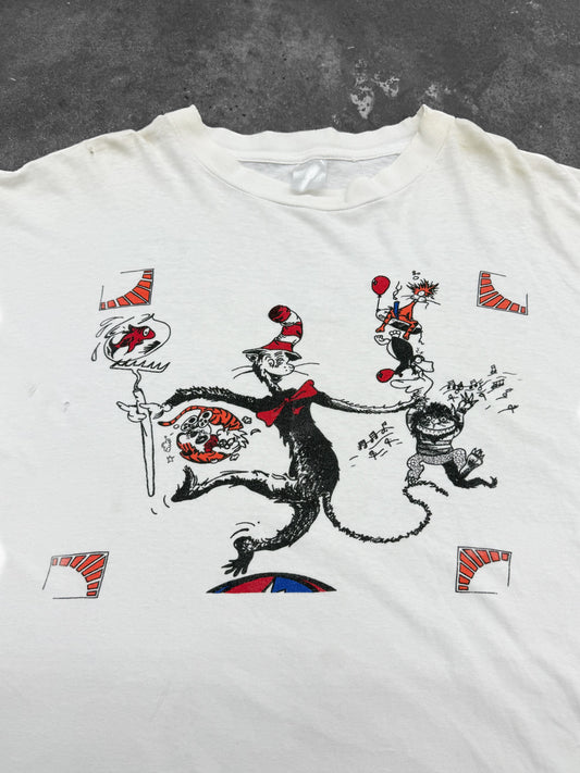 Vintage 1991 Grateful Dead Summer Tour Cat In The Hat Bootleg Tee ( Boxy XL )