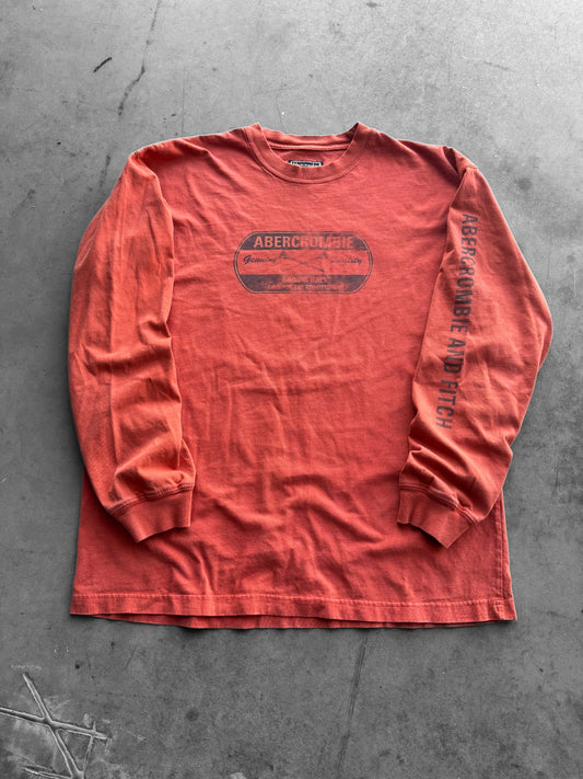 Vintage 2000s Abercrombie & Fitch Long Sleeve Broom Ball Tee ( XL )