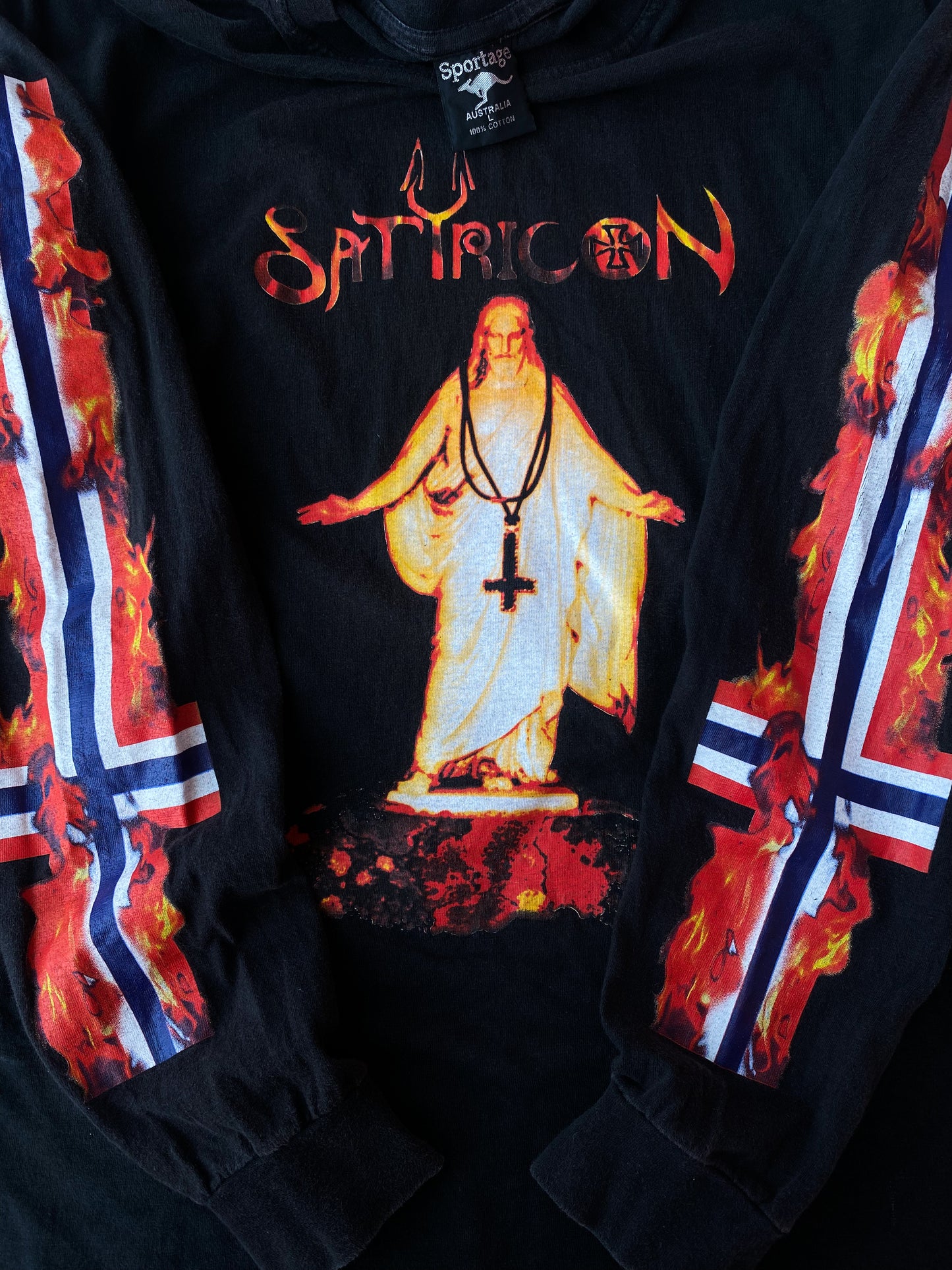 Vintage RARE 90’s Satyricon Long Sleeve Band Tee ( Large )