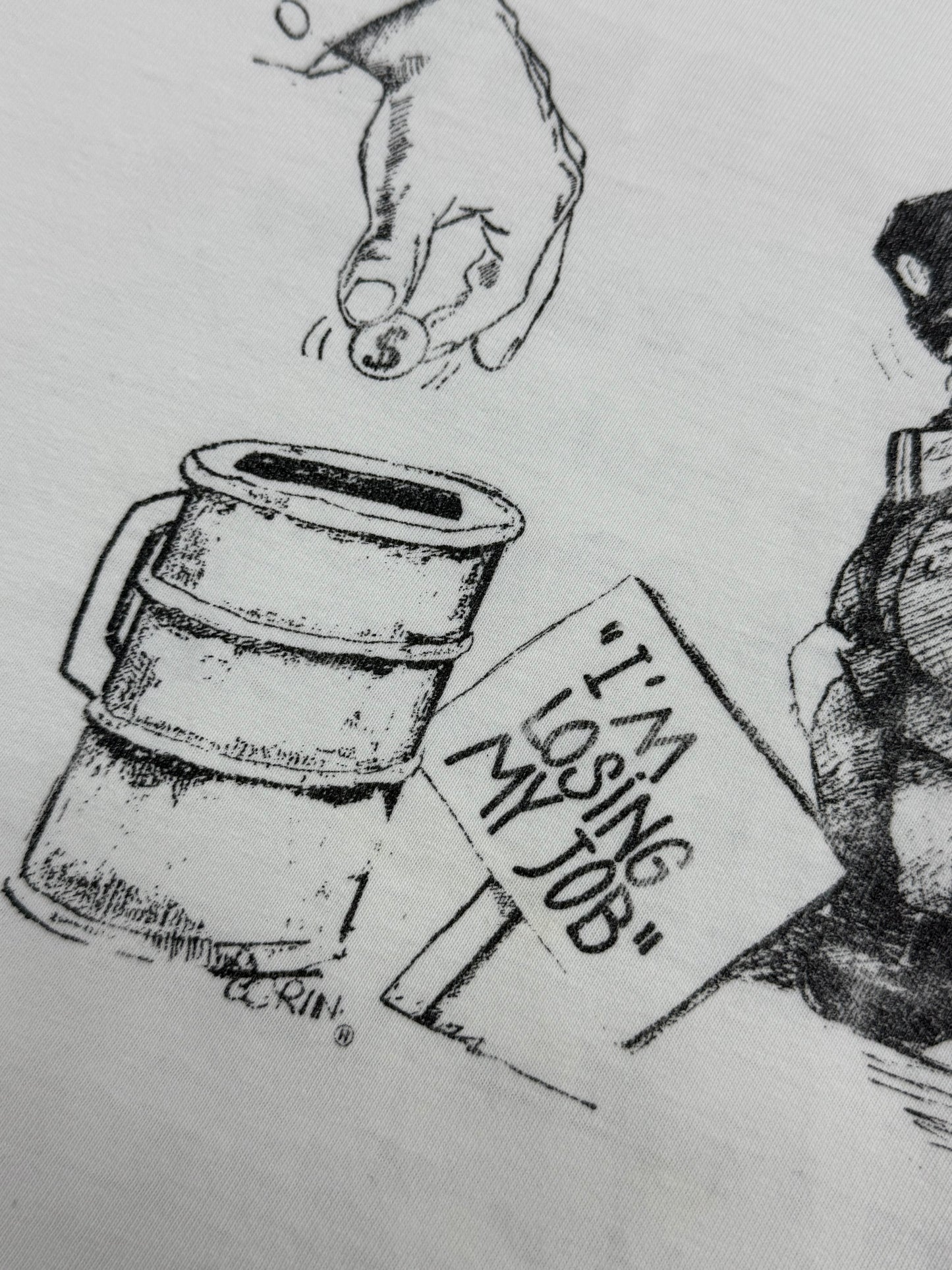 Vintage 1990s “Im Losing My Job” Art Tee ( Large )