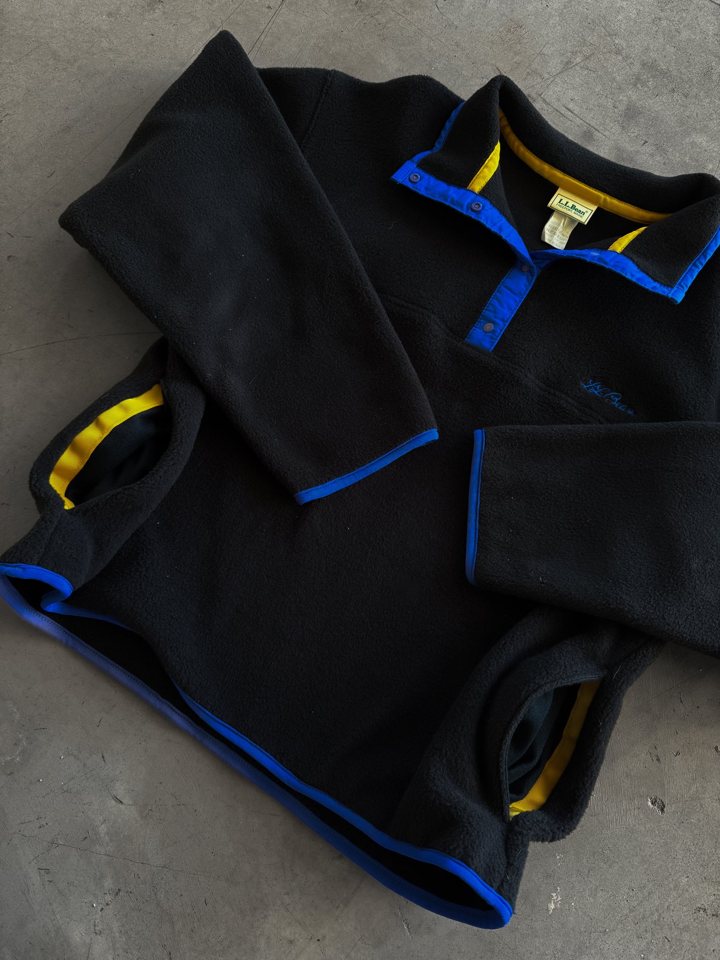 Vintage 1990s L.L Bean Quarter Snap Fleece ( Medium )