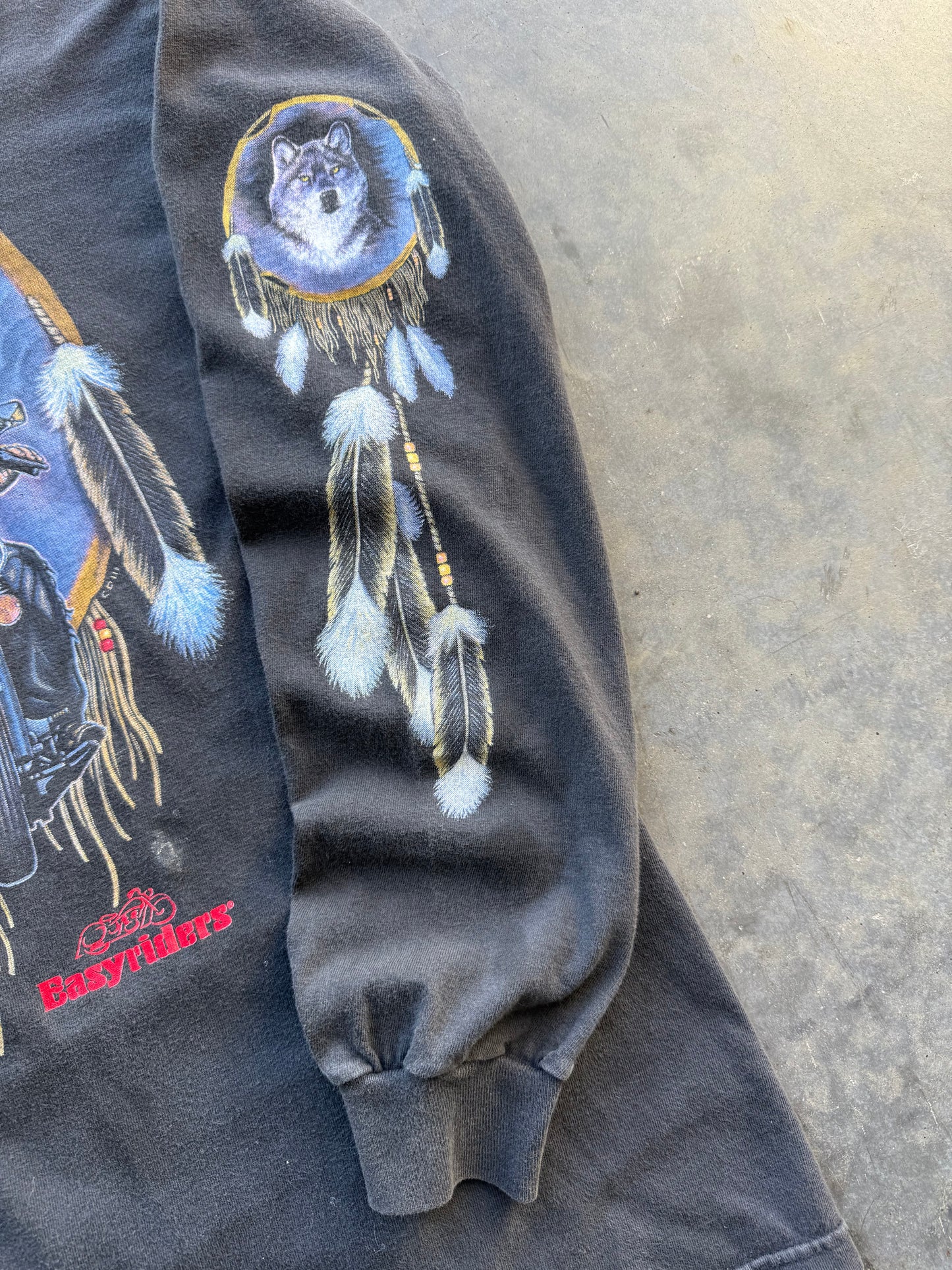 Vintage 90s Easyriders Dreamcatcher Long Sleeve Tee ( Medium )