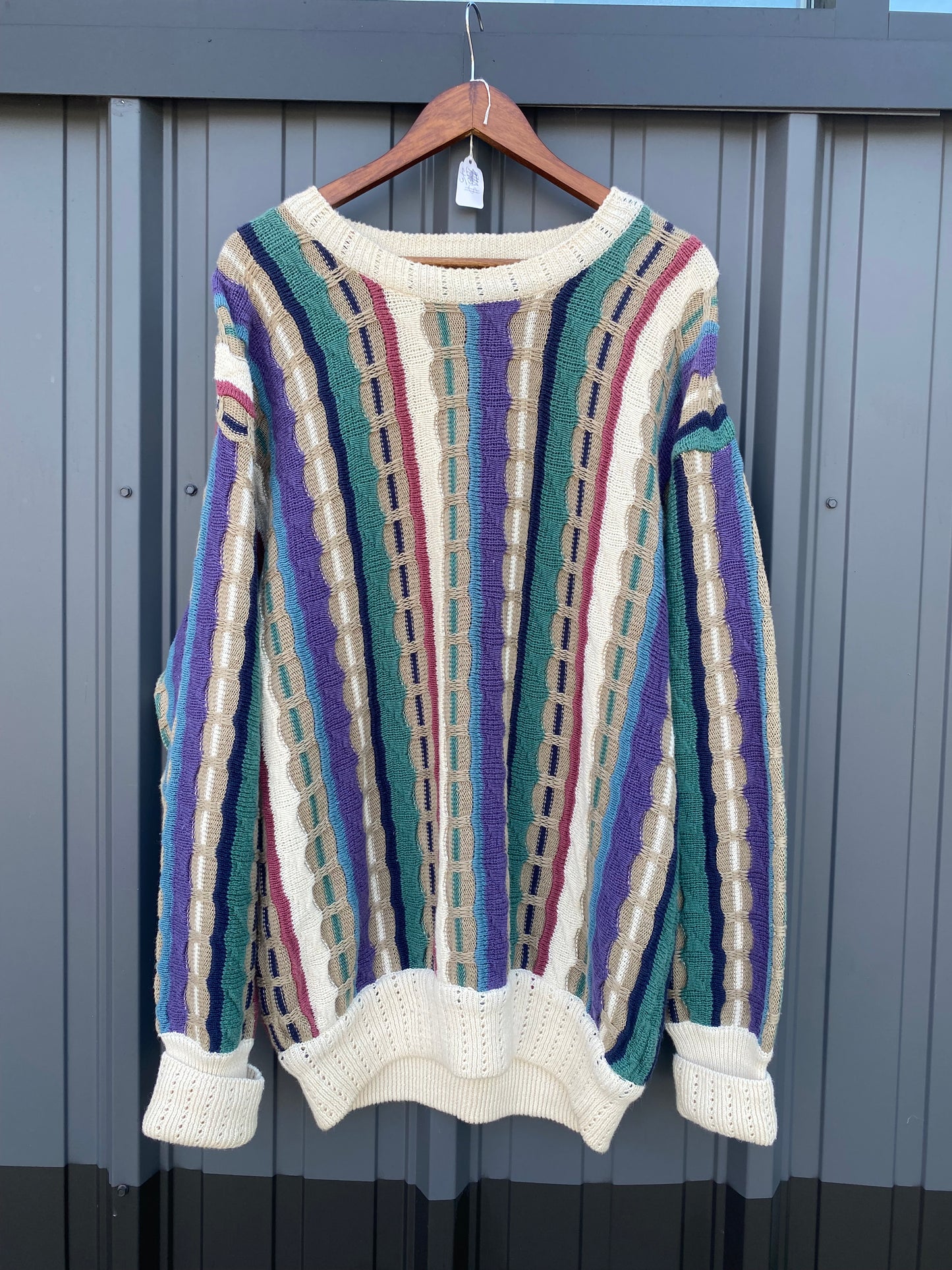 Vintage 90’s Cotton Traders Knit Pattern Sweater ( L fits XL )