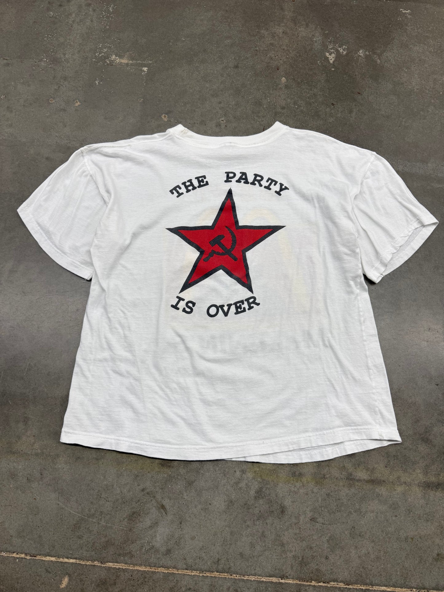 Vintage 1990s Best Mclenins Communist Party Is Over Tee ( Large )