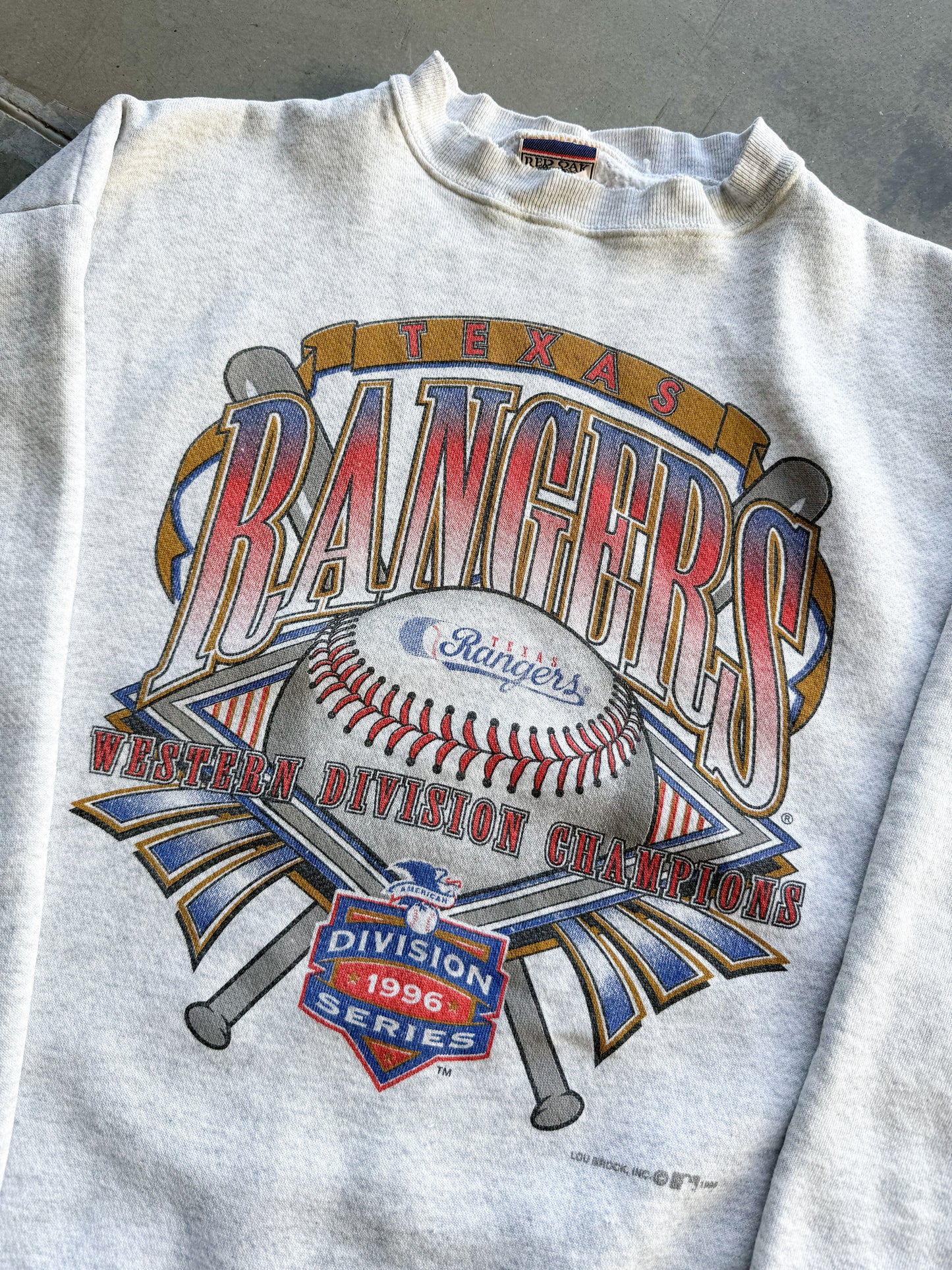 Vintage 1990s Texas Rangers Baseball Sweatshirt ( XL )