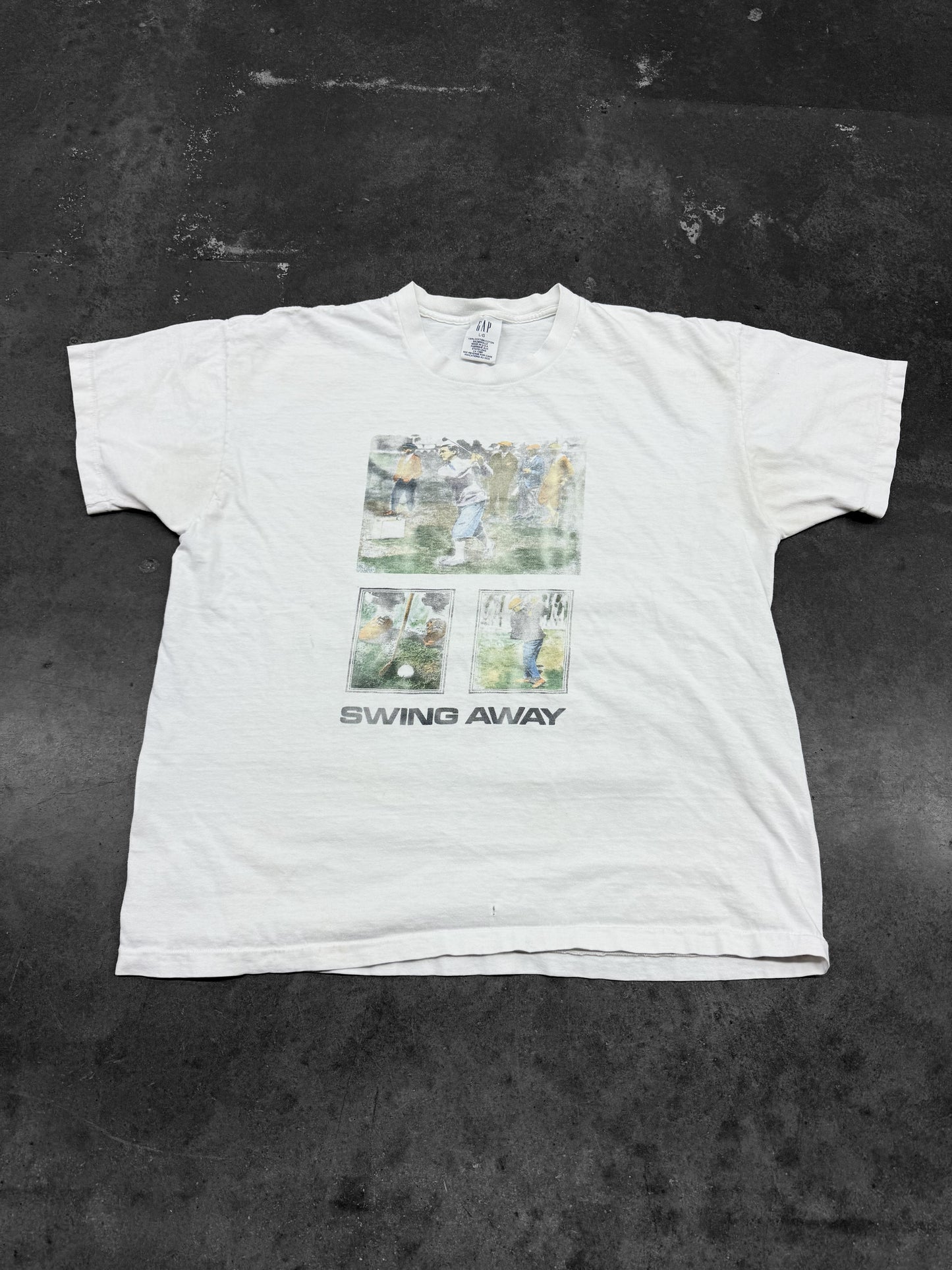 Vintage 1990s GAP “Swing Away” Golfing Tee ( Large )