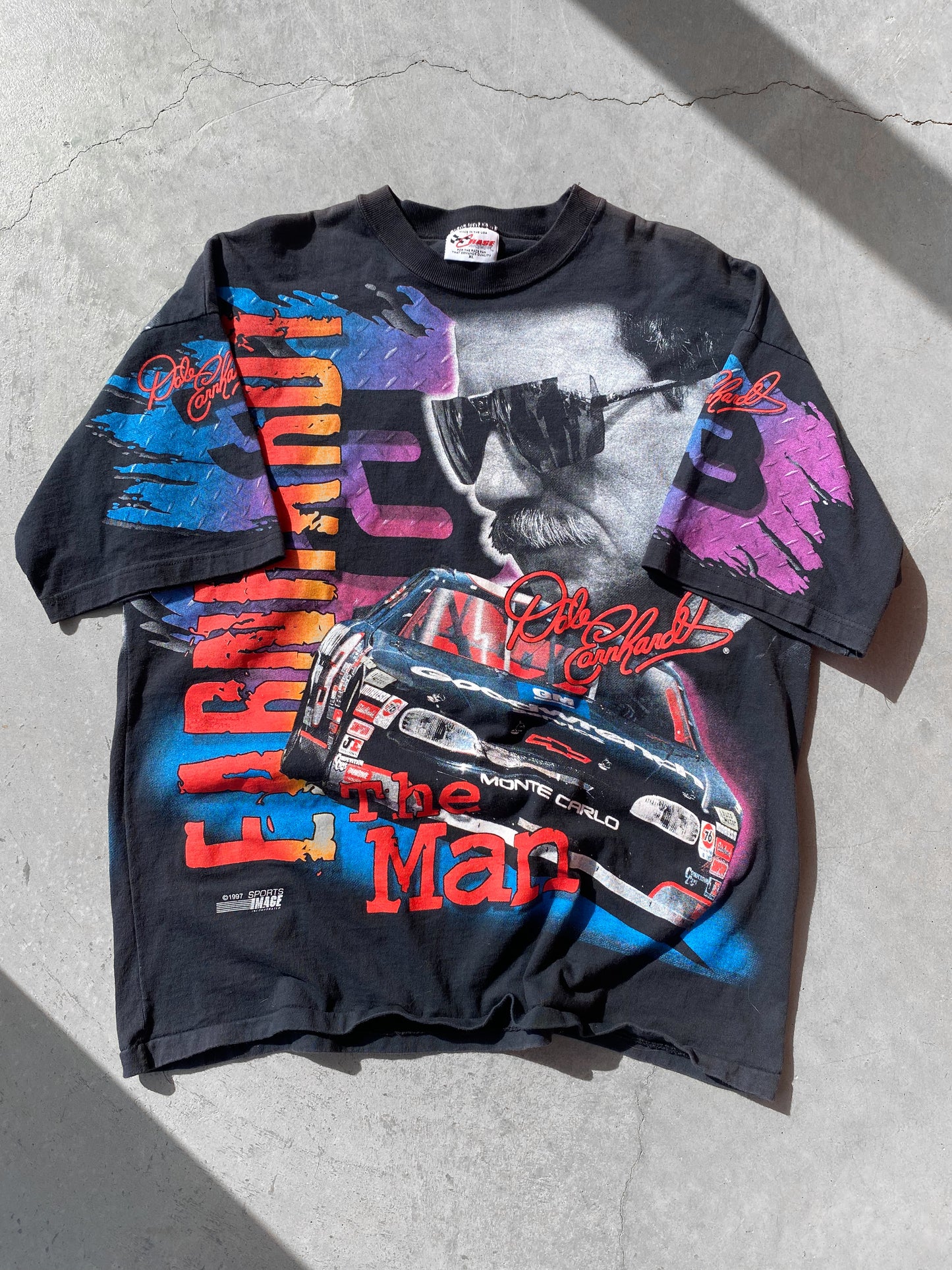 Vintage 1997 Dale Earnhardt “The Man” Chase AOP Tee ( XL )