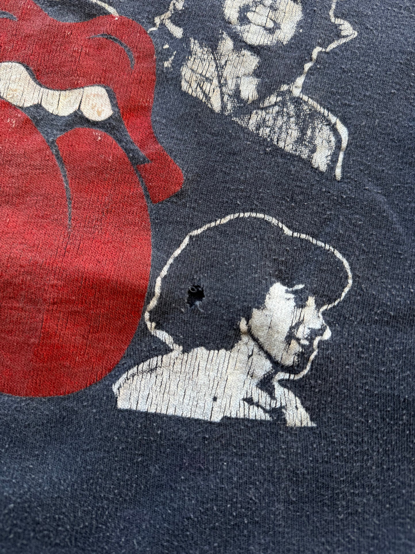 Vintage 1982 The Rolling Stones Amsterdam European Tour Tee ( Medium )