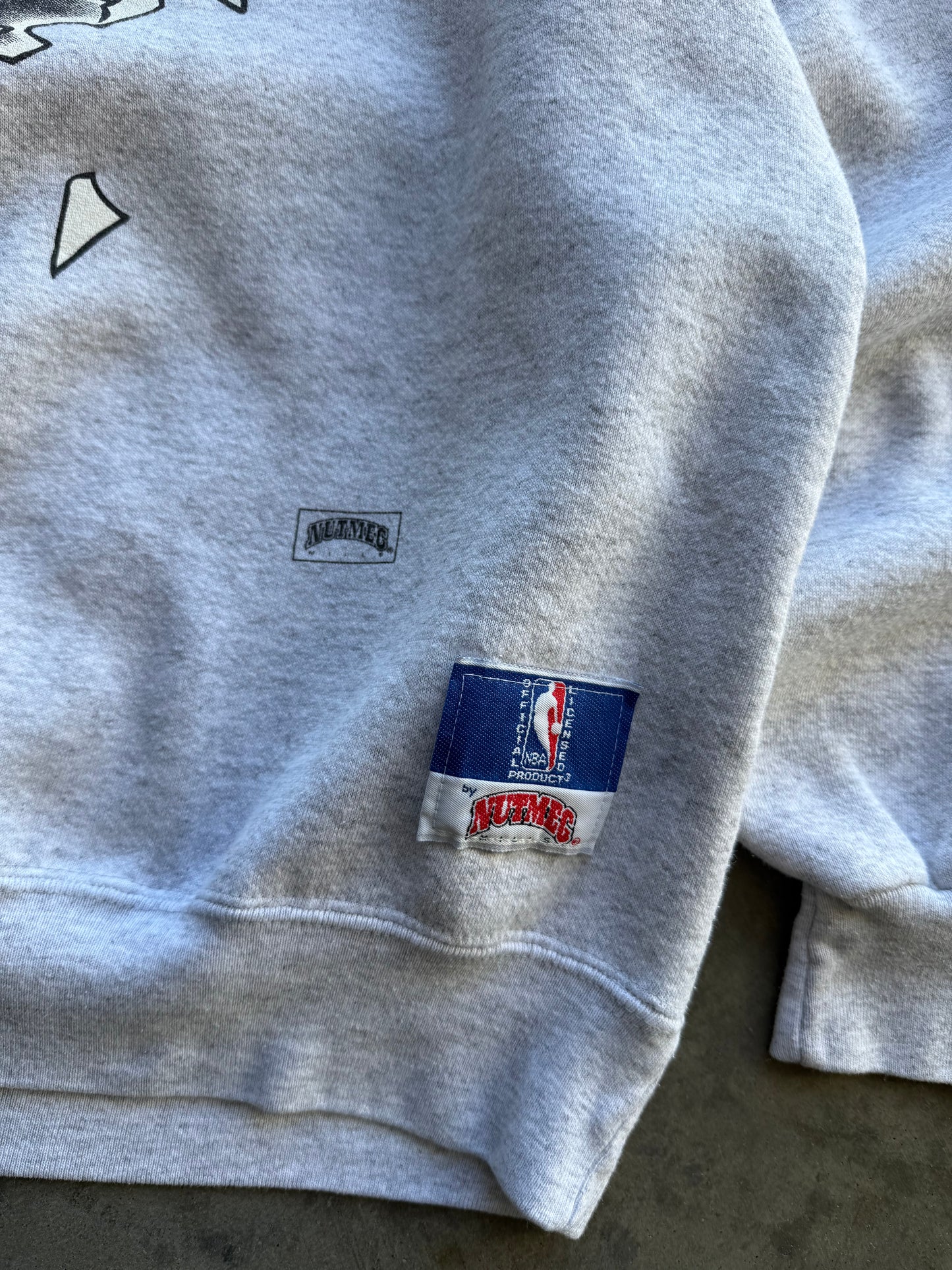 Vintage 1990s Charlotte Hornets Nutmeg Break-Thru Sweatshirt ( XL )
