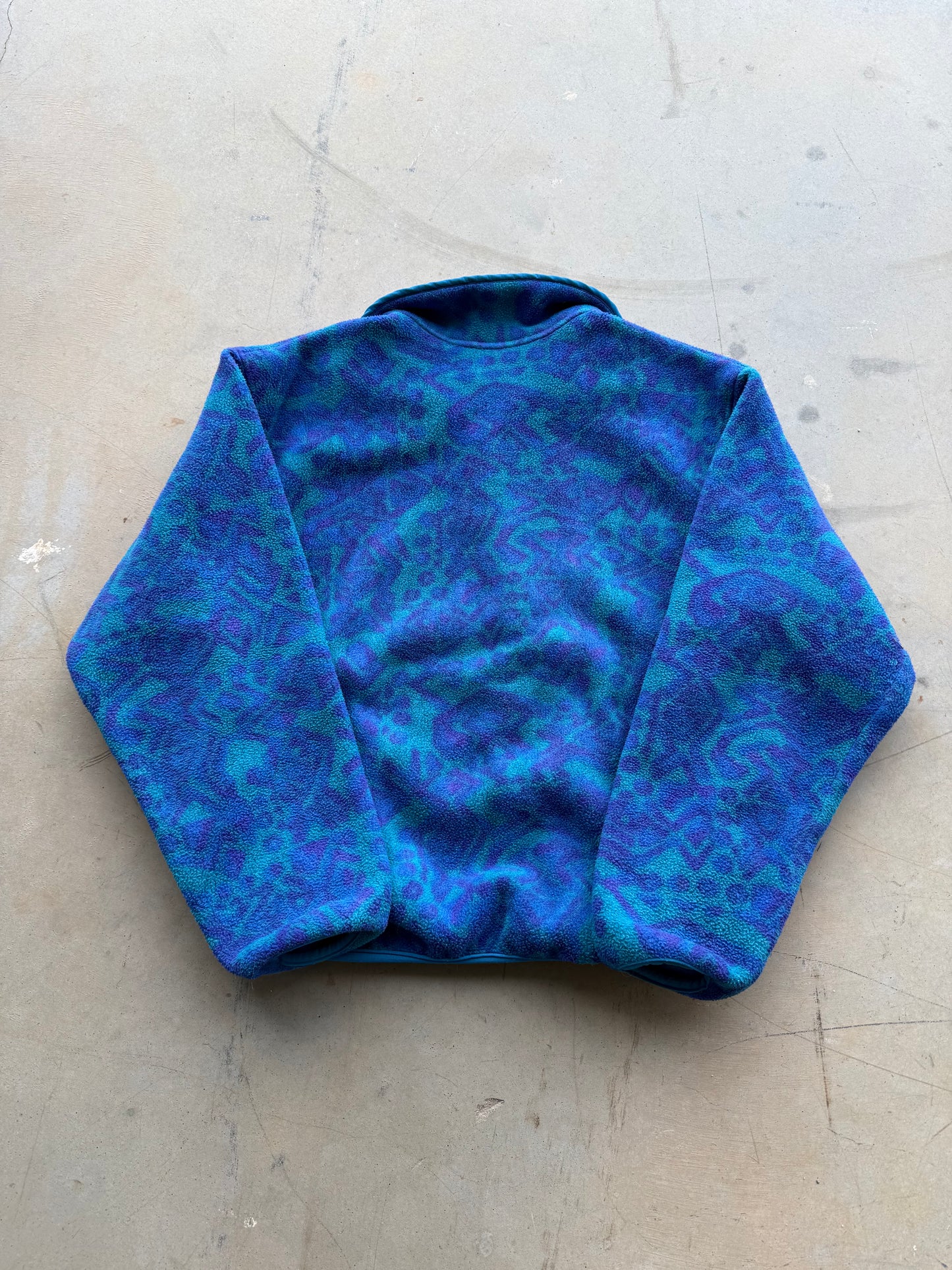 Vintage 90s LL Bean Blue & Purple Fleece ( Wmns Medium )
