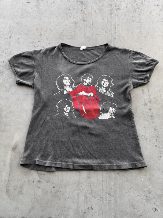 Vintage 1982 The Rolling Stones Amsterdam European Tour Tee ( Medium )