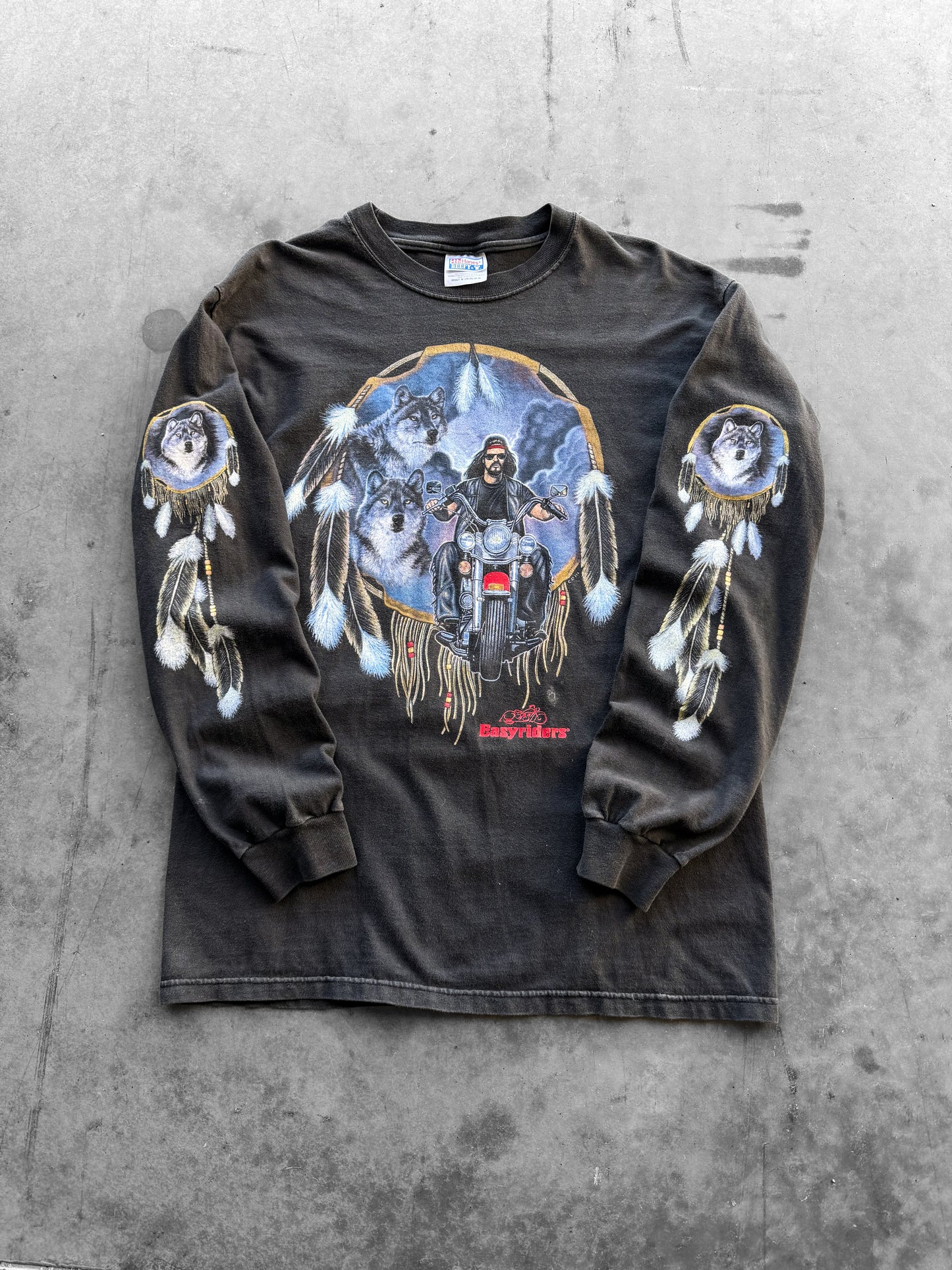 Vintage 90s Easyriders Dreamcatcher Long Sleeve Tee ( Medium )