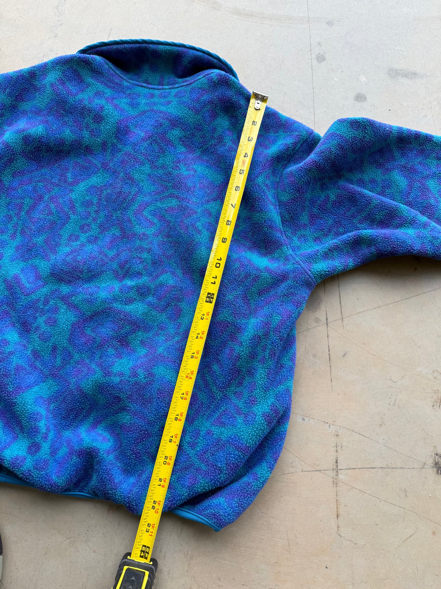 Vintage 90s LL Bean Blue & Purple Fleece ( Wmns Medium )