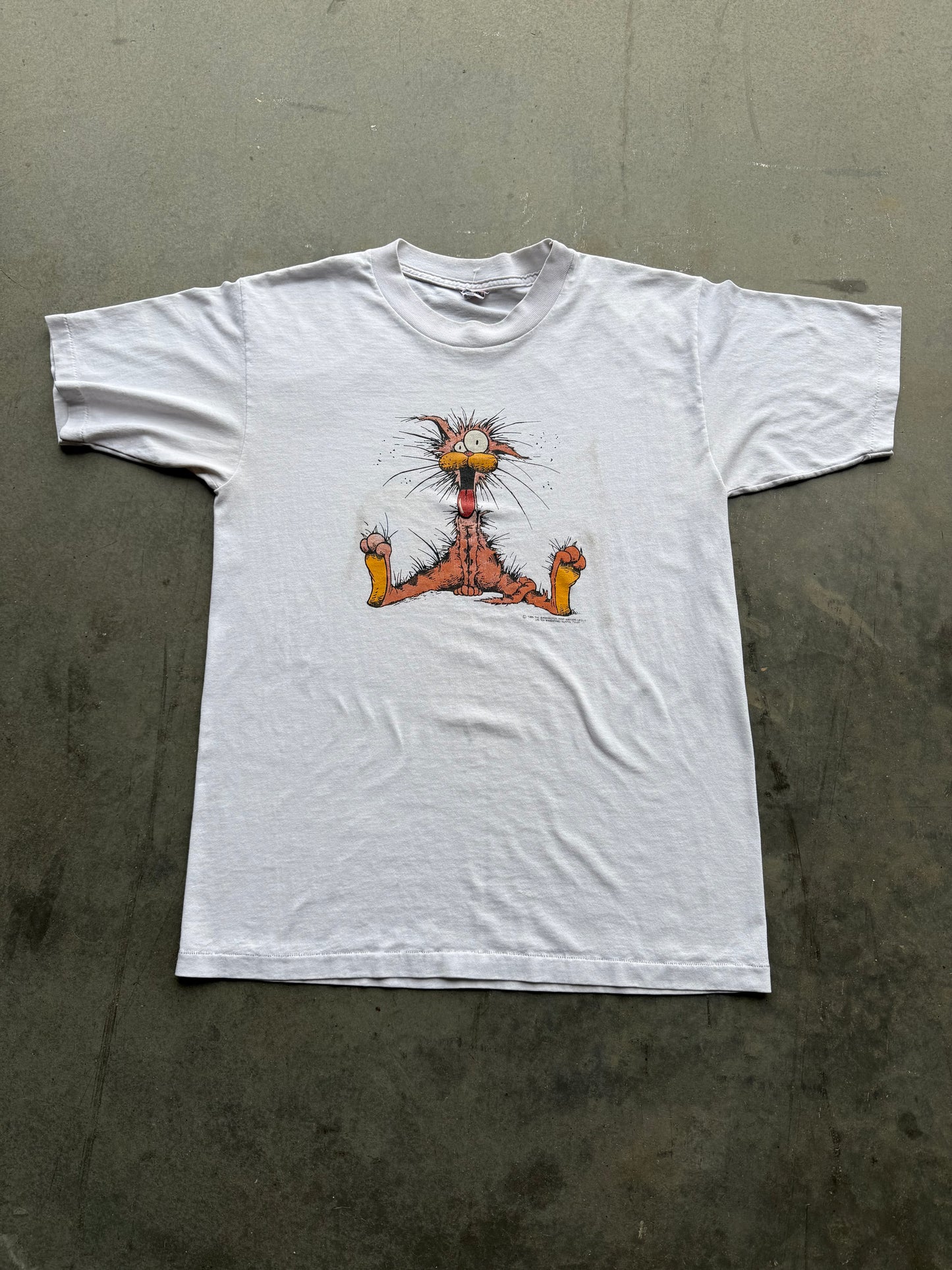 Vintage 1980s Bill The Cat Art Tee ( Large )