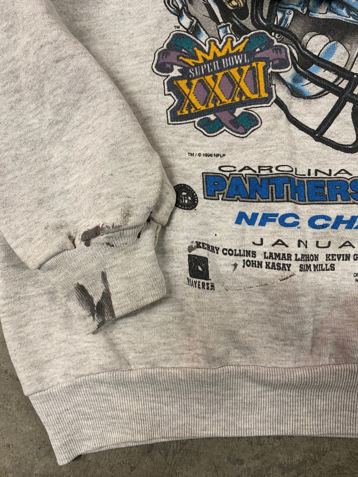 Vintage 97’  Panthers & Packers Battle Of The NFC Crewneck ( XL )