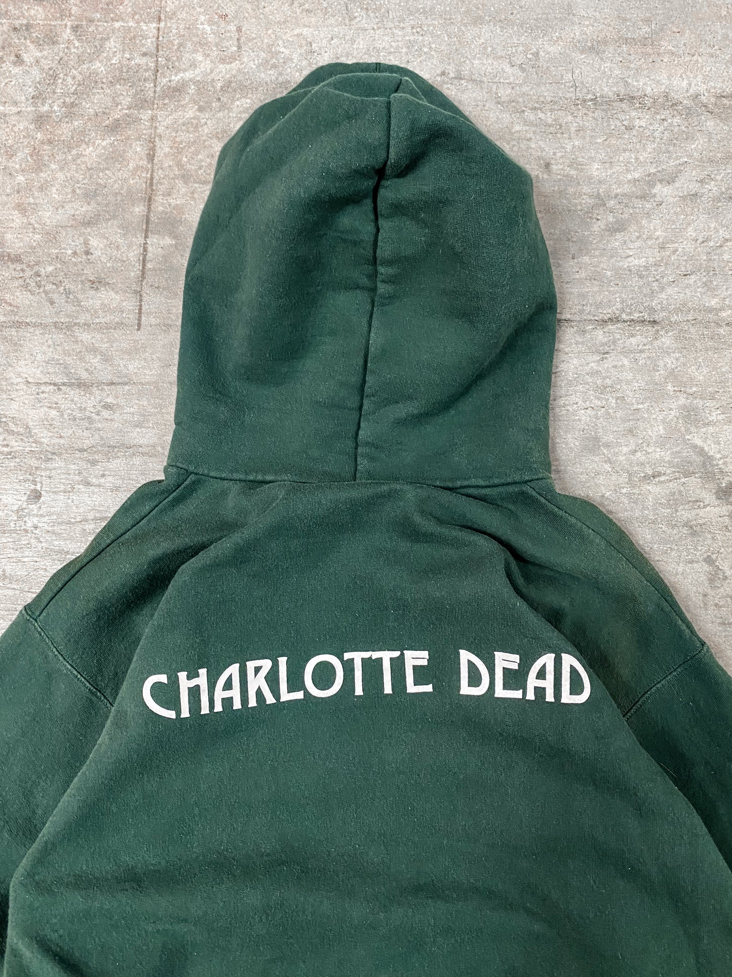 Vintage 90’s Grateful Dead Charlotte Green Hoodie ( Small Fits M )