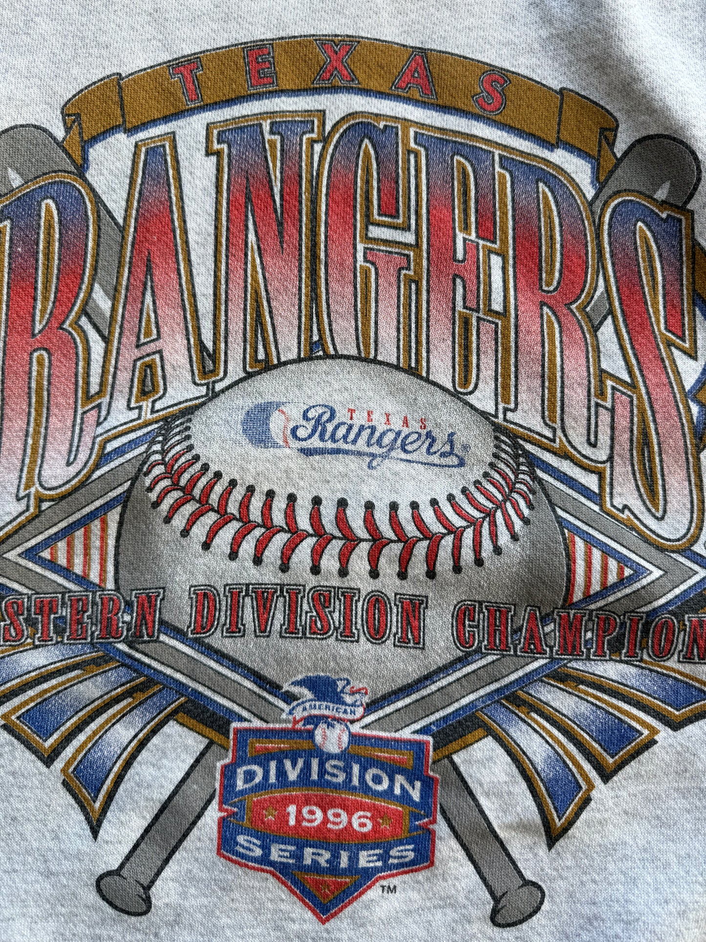 Vintage 1990s Texas Rangers Baseball Sweatshirt ( XL )