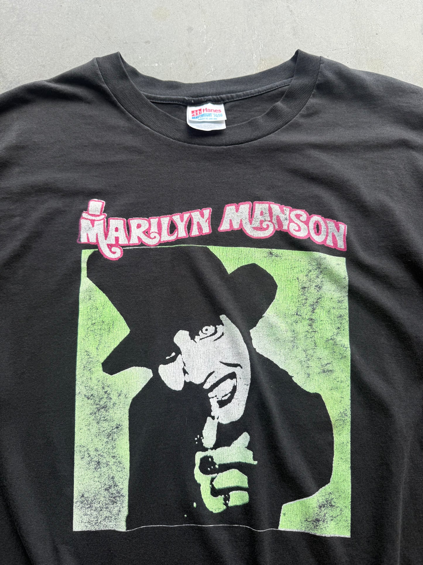 Rare Vintage 1990s Marilyn Manson Antichrist Superstar Bootleg Tour Tee ( XL )