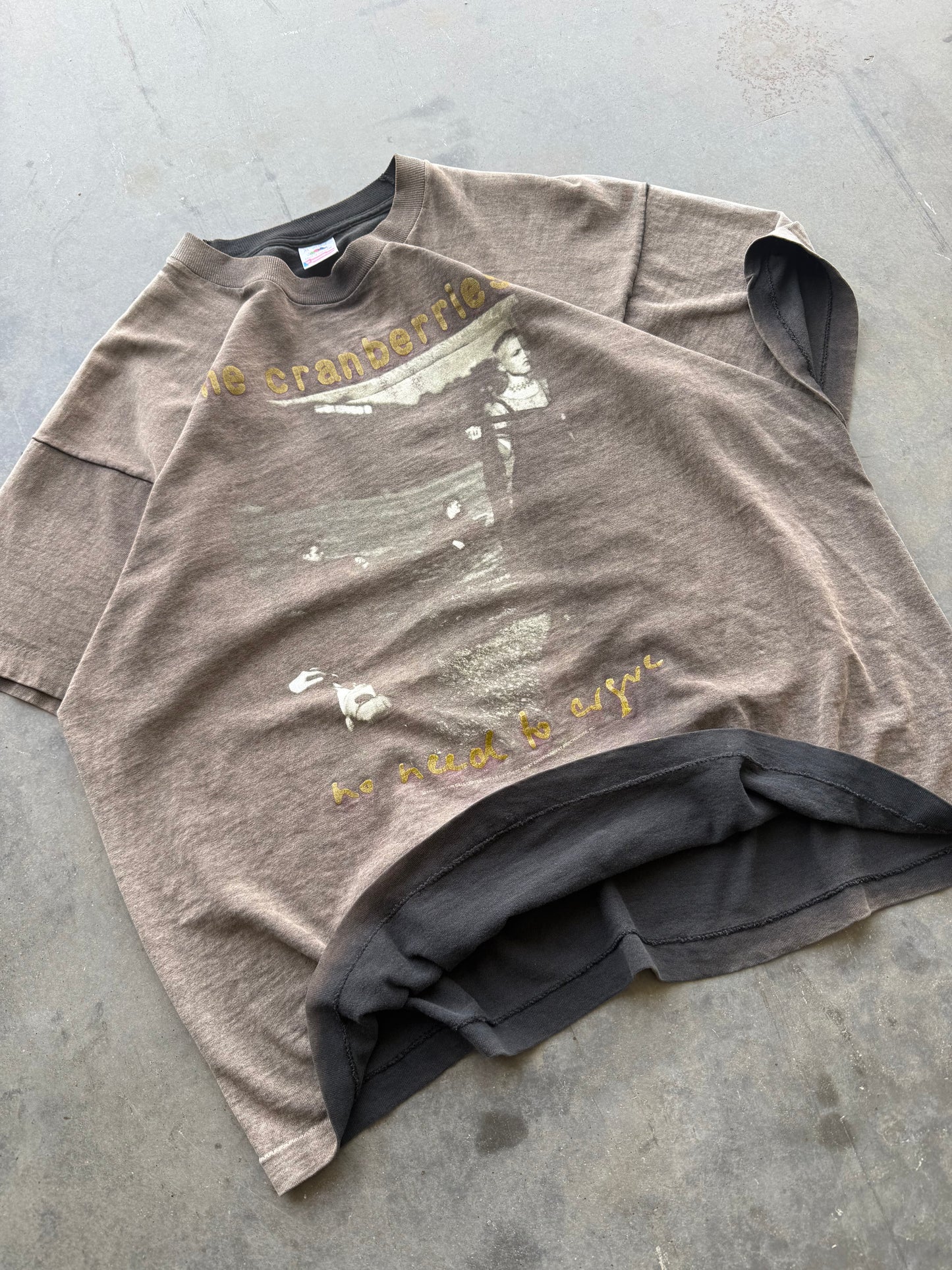 Vintage 1995 The Cranberries Faded Band Tee ( XL )