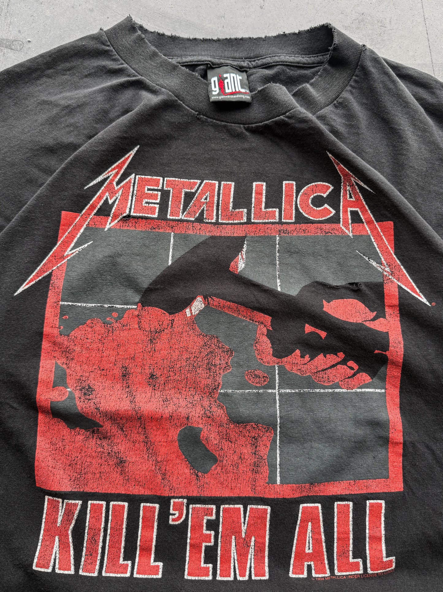 Vintage 1994 Metallica Kill Em All Giant Band Tee ( XL )