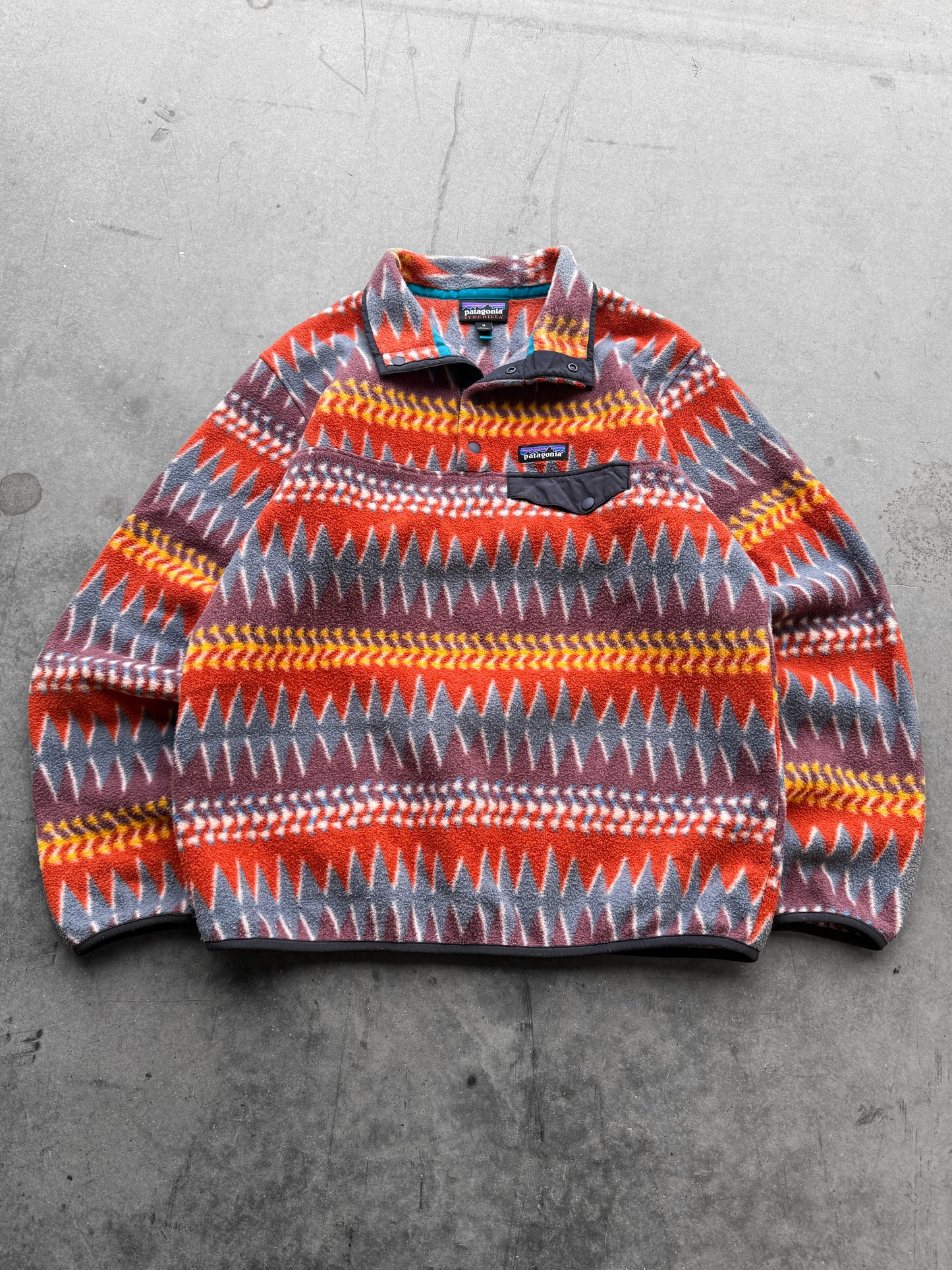 Vintage 2000s Patagonia Synchilla Aztec Fleece ( Medium )