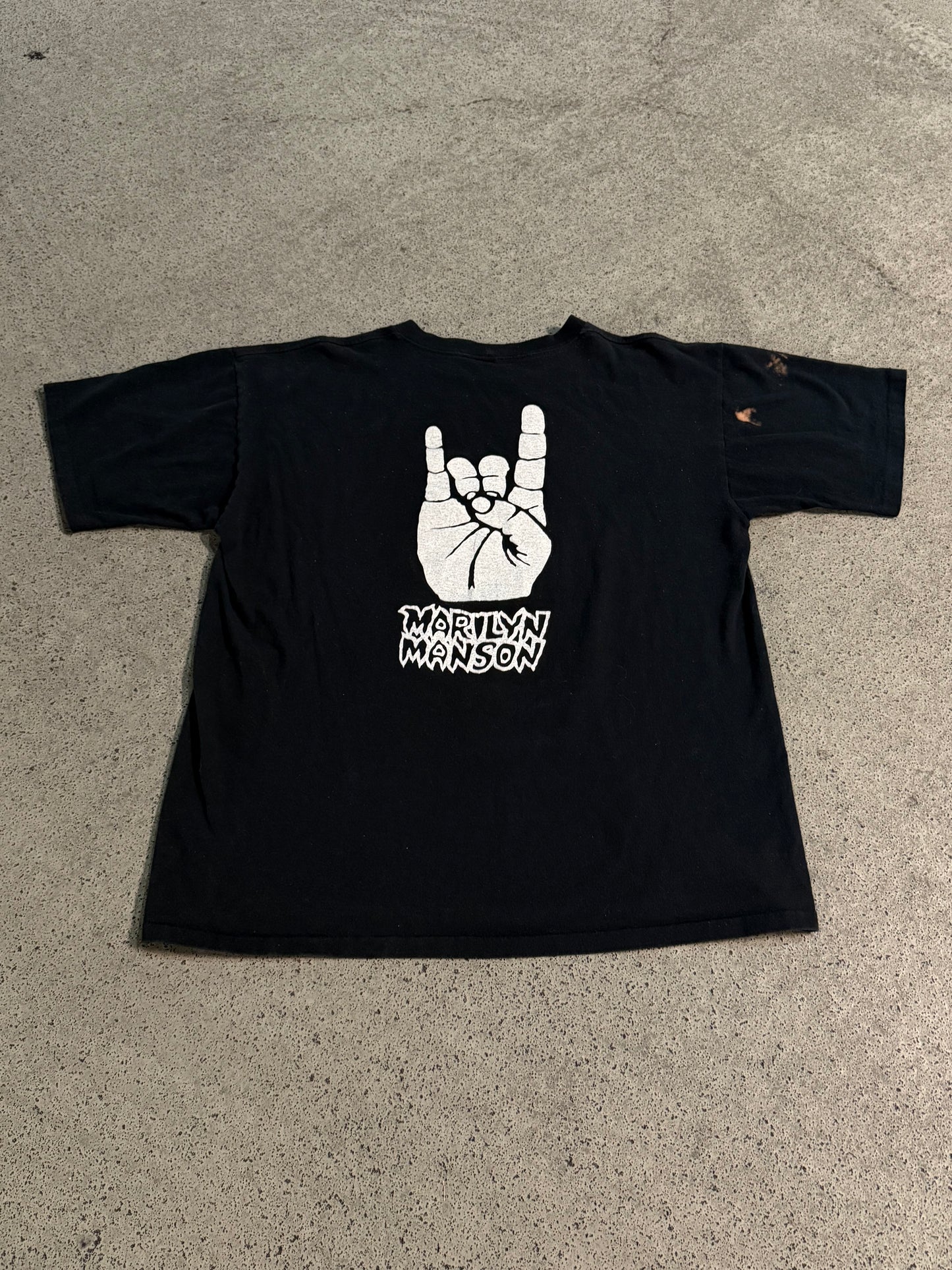 Vintage 1990s Marilyn Manson Parking Lot Bootleg Tee ( XL )