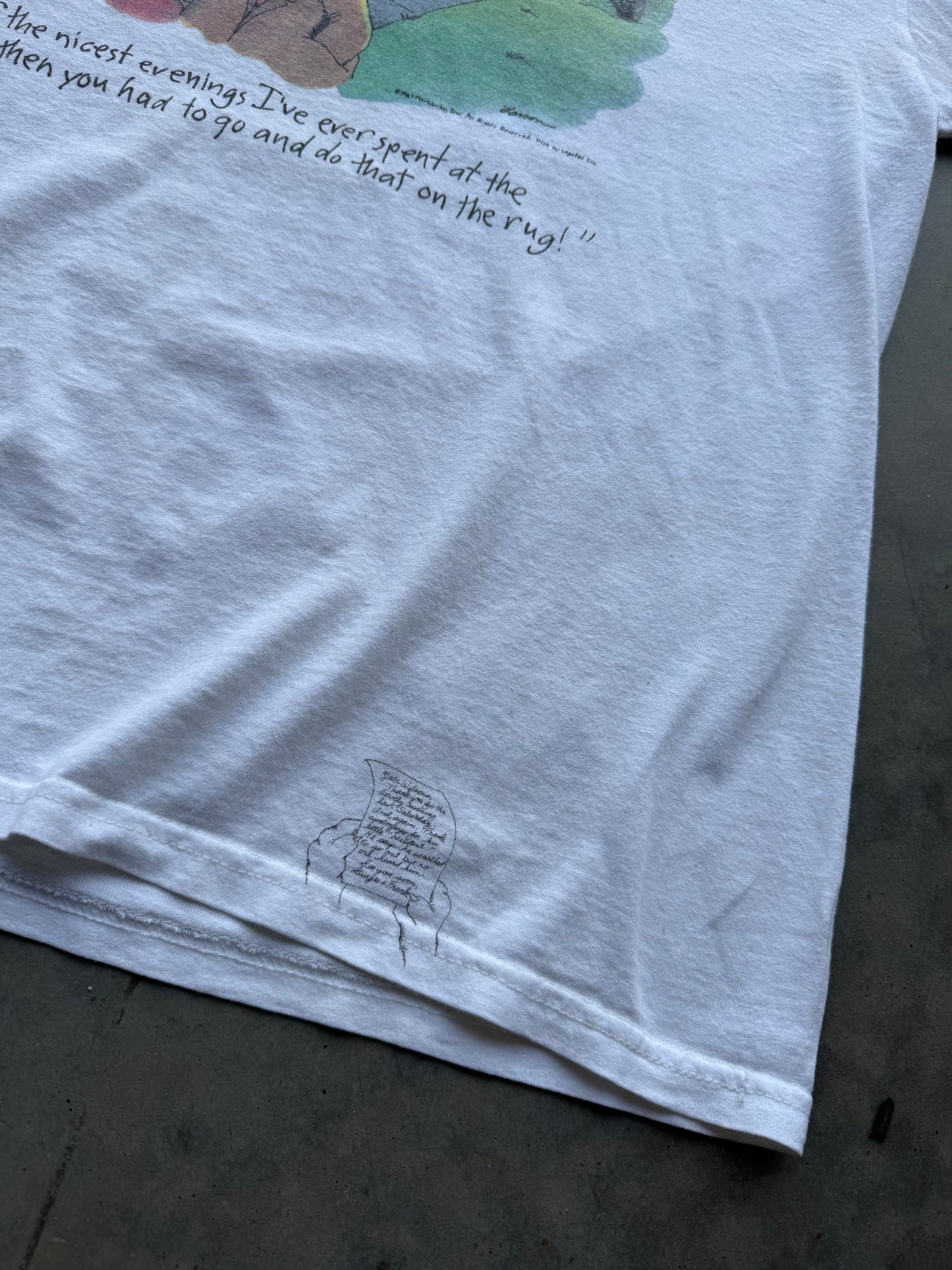 Vintage 90s Farside Graphics Dogs Humor Tee ( Large )
