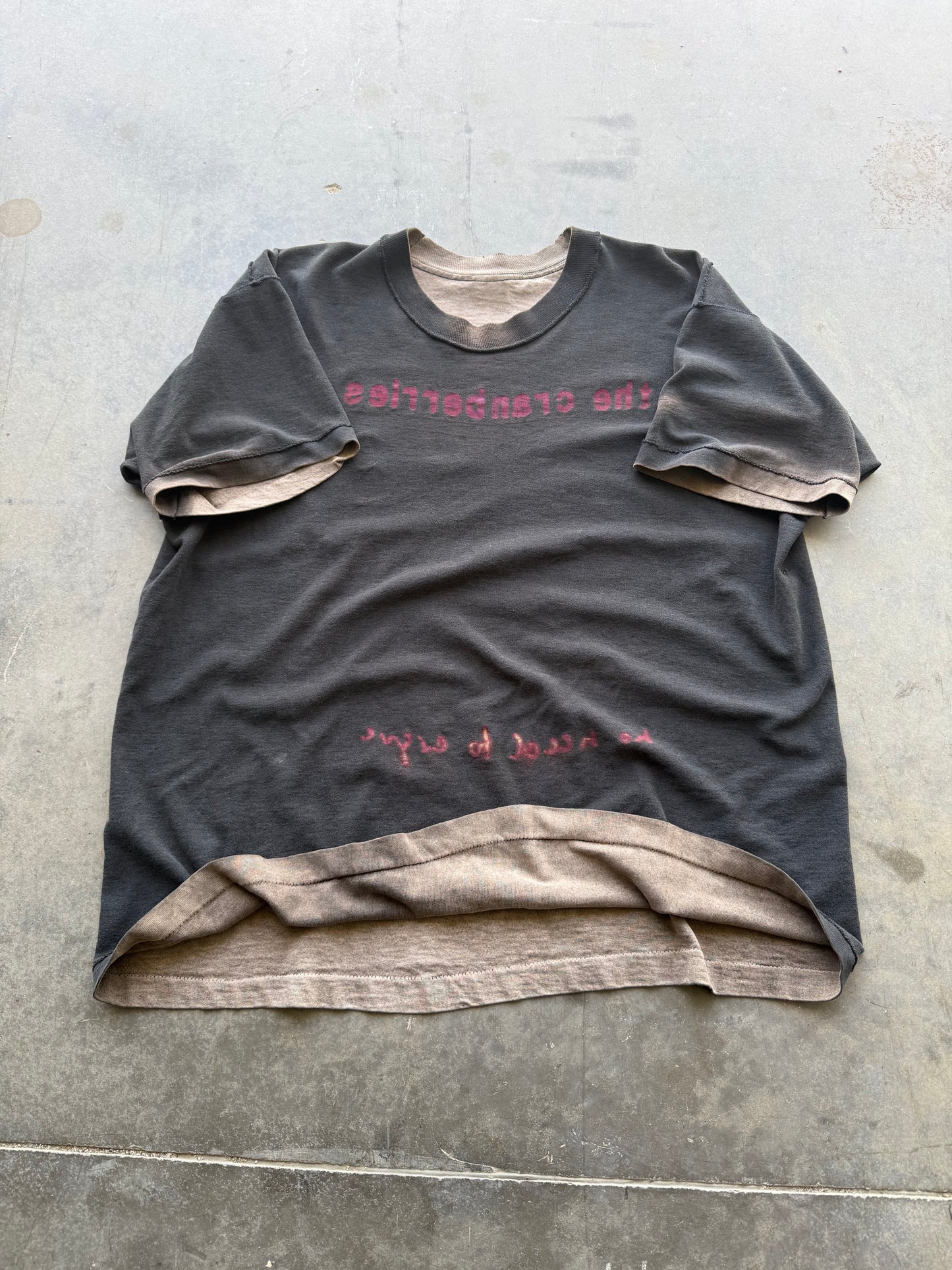 Vintage 1995 The Cranberries Faded Band Tee ( XL )