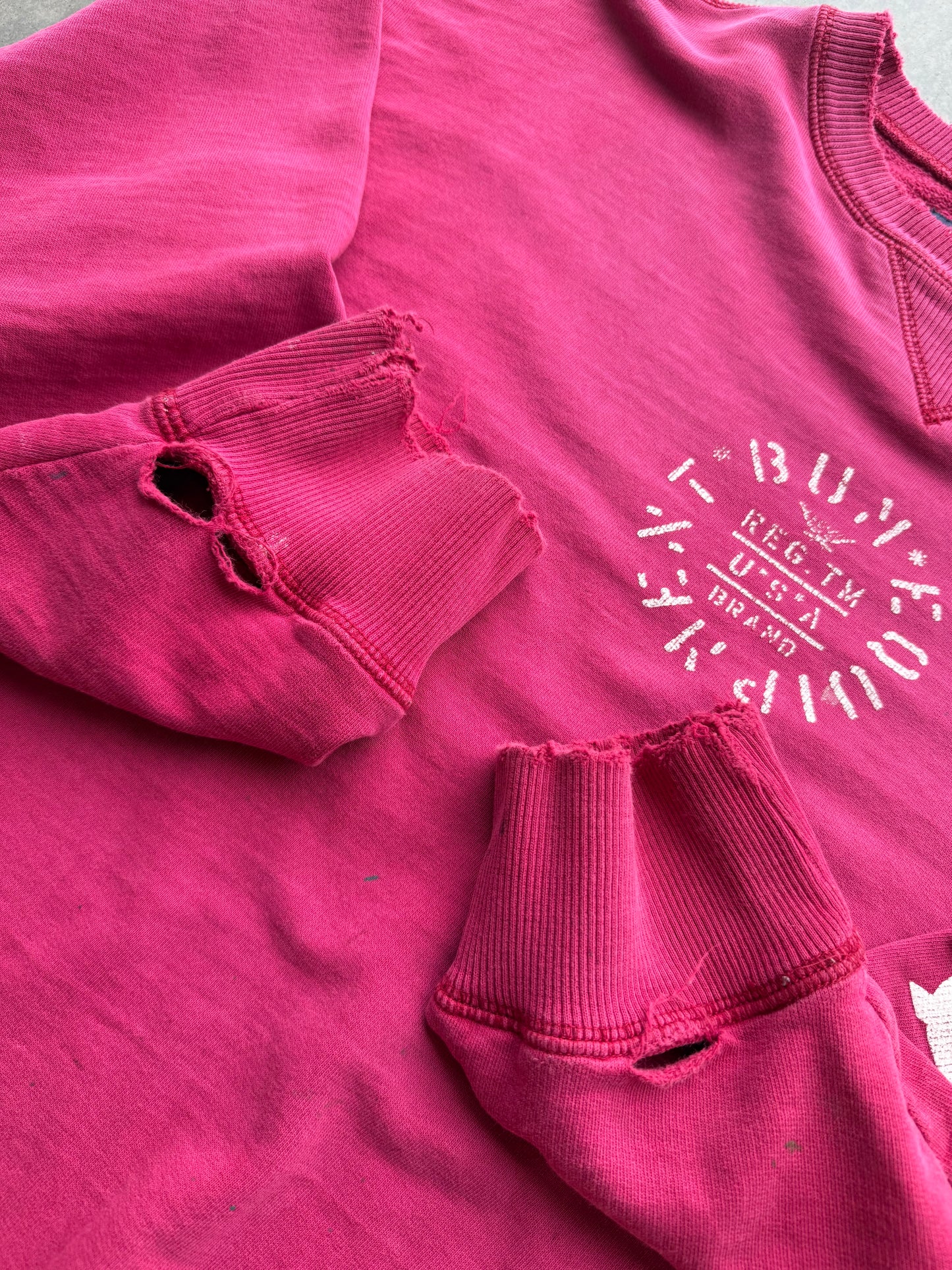 Vintage 1990s B.U.M Equipment Distressed Boxy Sweatshirt ( XL )