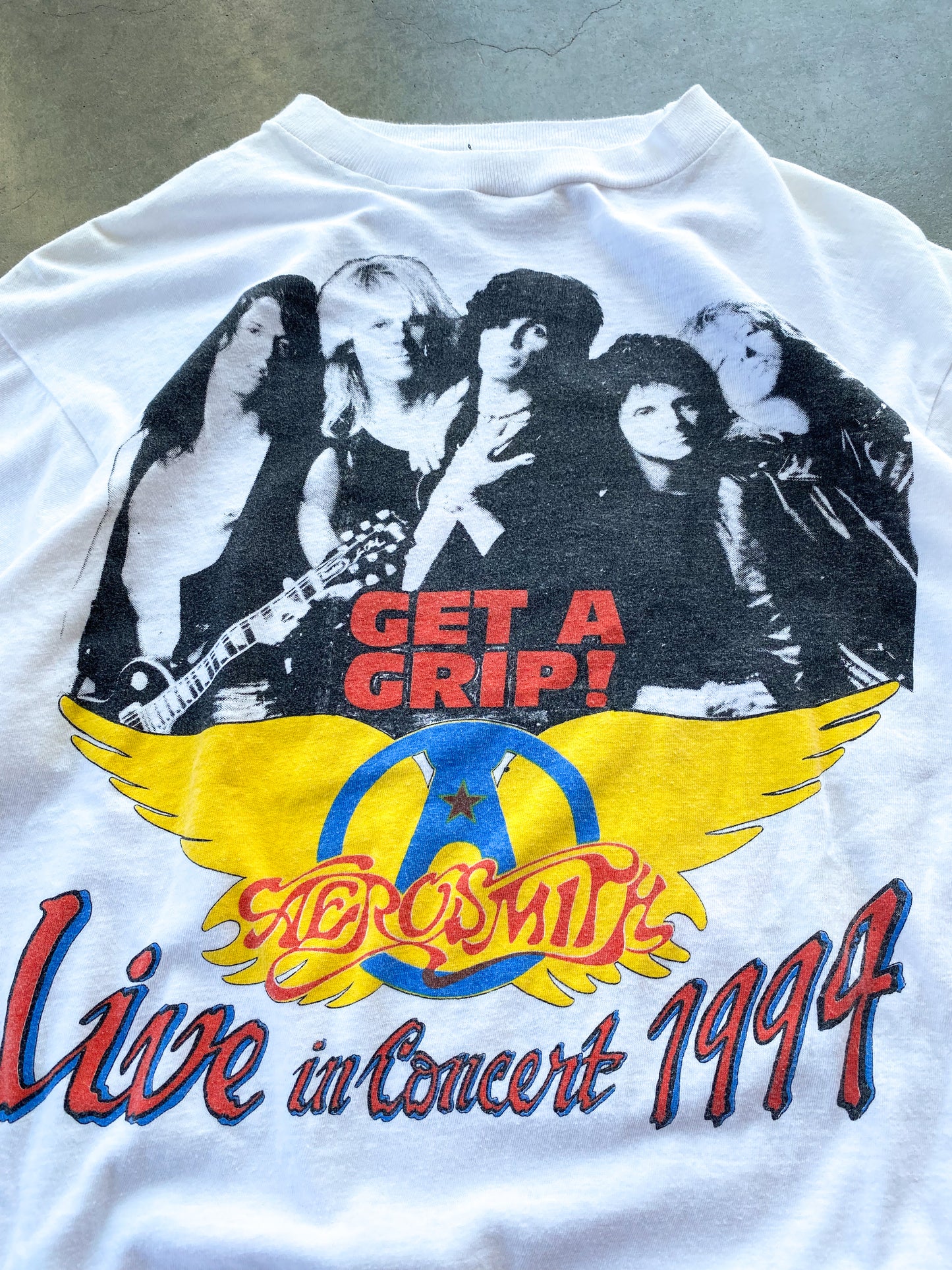 Vintage 1994 Aerosmith Get A Grip Bootleg Tee ( Large )