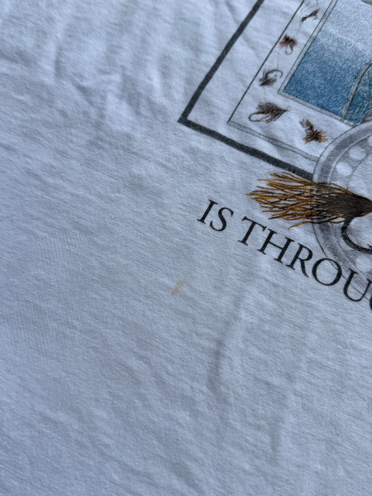 Vintage 1990s The Way To A Man’s Heart Fishing Tee ( XXL )