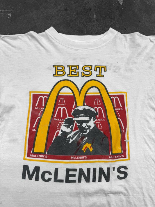 Vintage 1990s Best Mclenins Communist Party Is Over Tee ( Large )