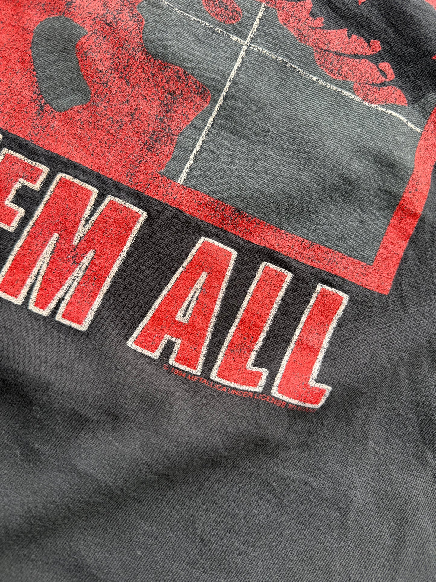 Vintage 1994 Metallica Kill Em All Giant Band Tee ( XL )
