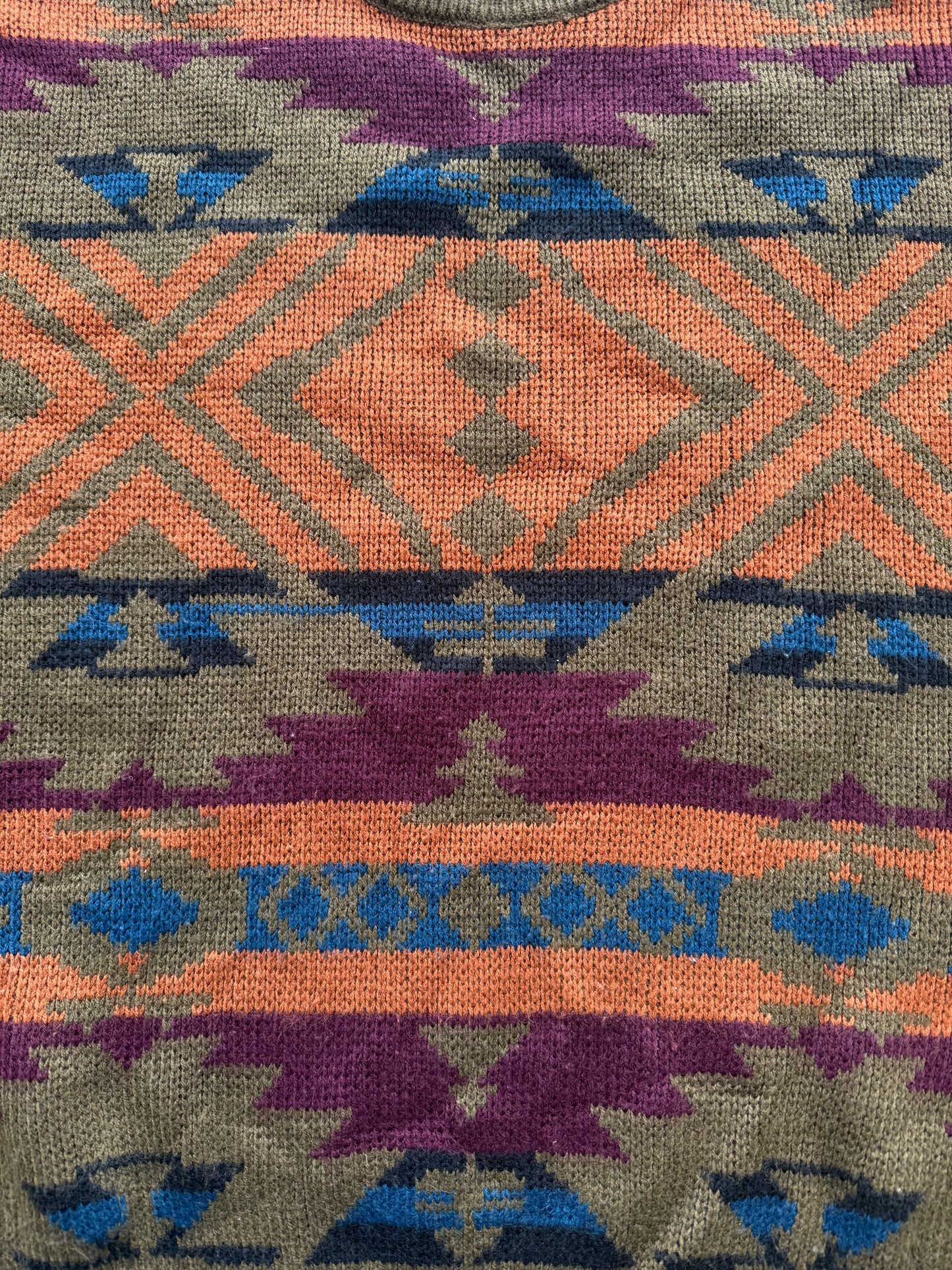 Vintage 1990s Aztec Pattern Native American Sweater ( Medium )
