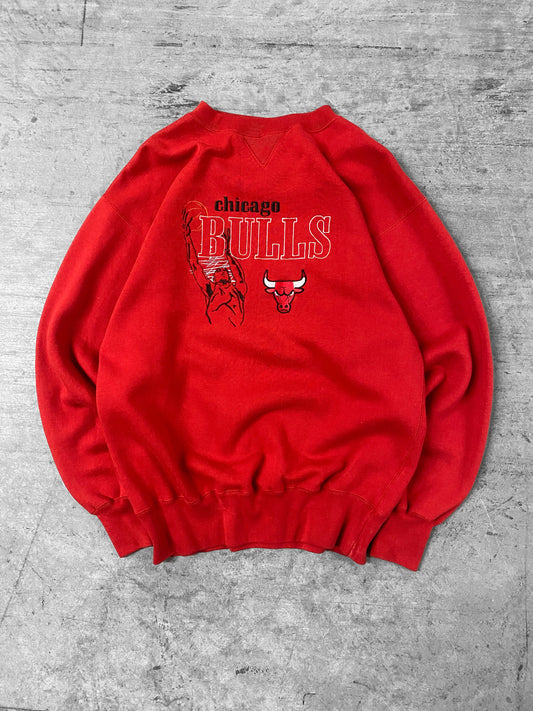 Vintage 90’s Chicago Bulls NBA Embroidered Crewneck ( Medium )