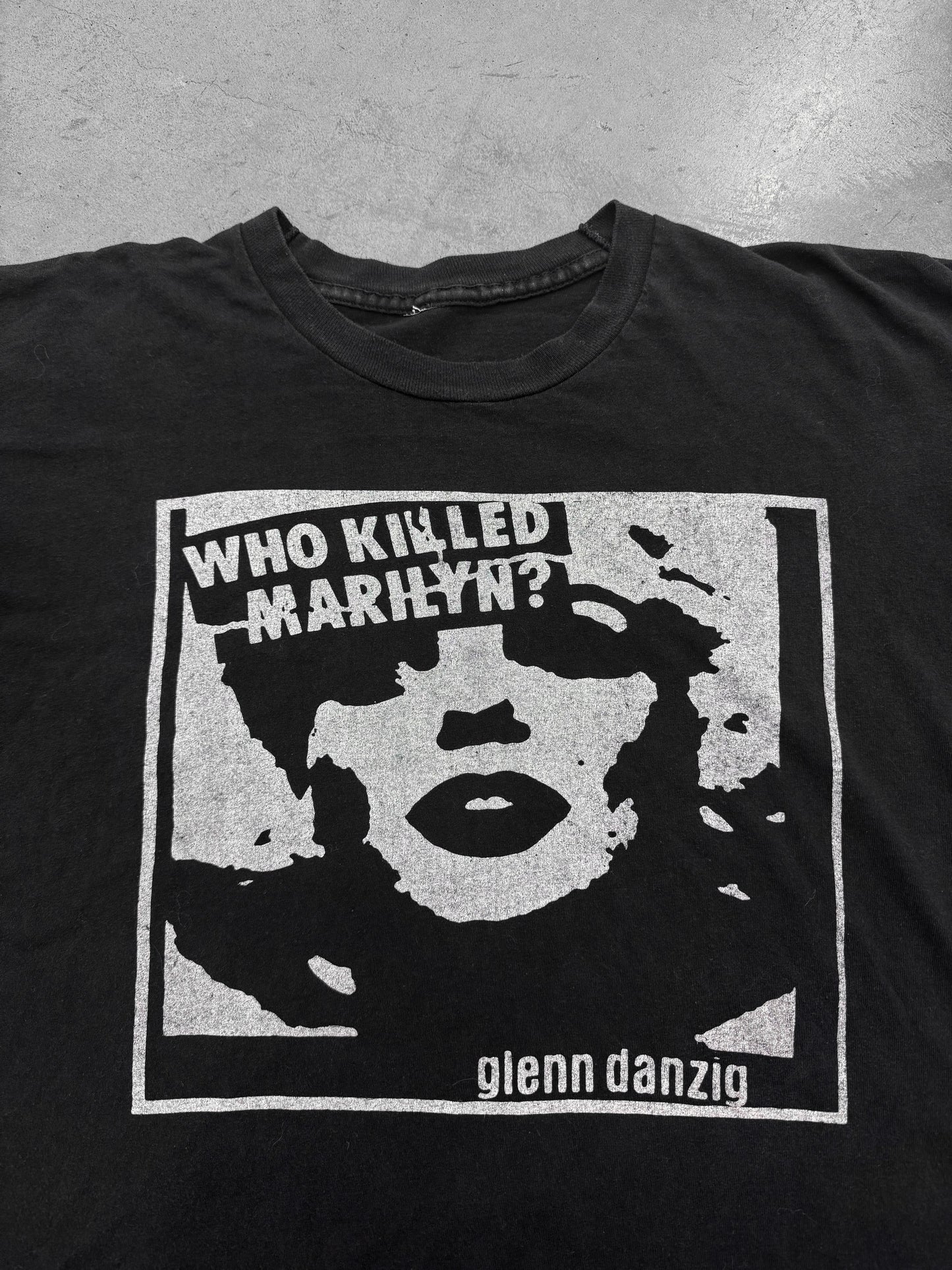 Vintage 1990s Who Killed Marilyn? The Misfits Glenn Danzig Tee ( XL )