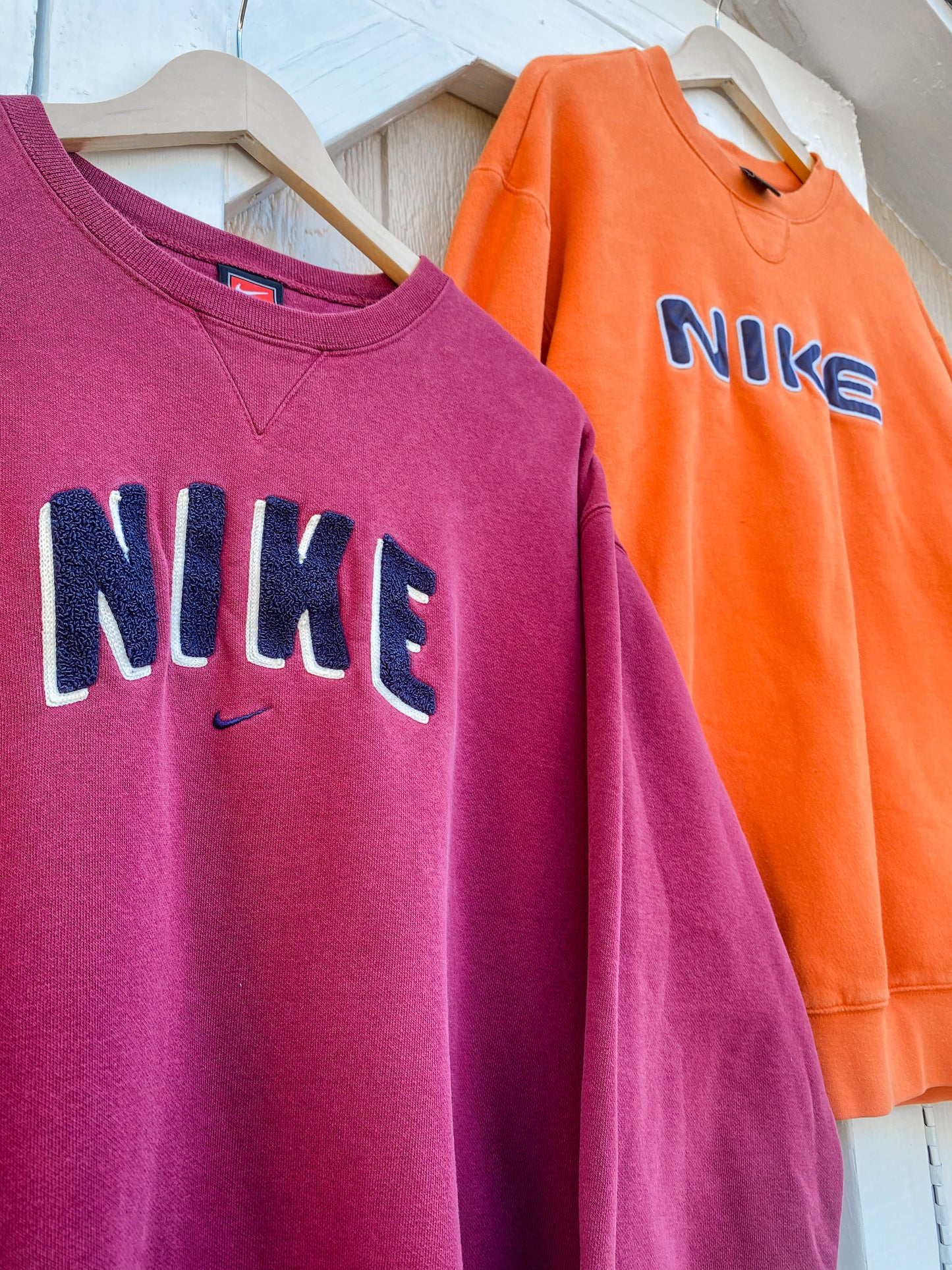 Vintage Y2K Nike Orange Crewneck ( Large )