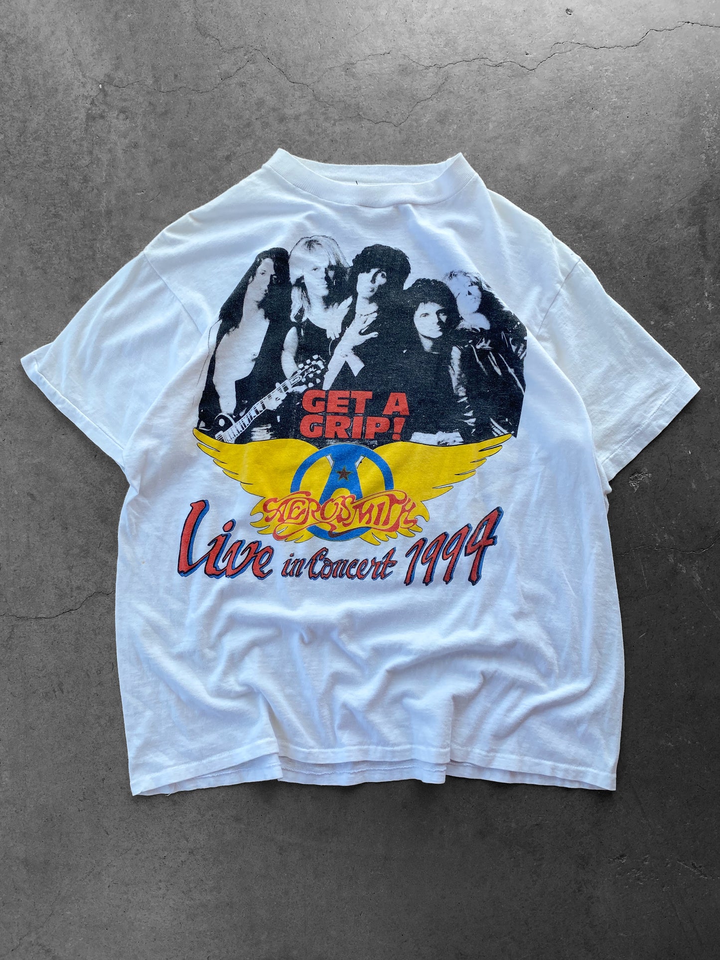 Vintage 1994 Aerosmith Get A Grip Bootleg Tee ( Large )