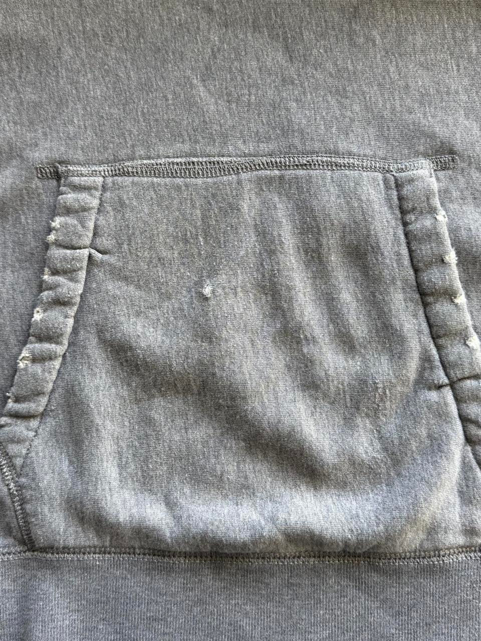 Vintage Early 2000s Abercrombie & Fitch Distressed Grey Hoodie ( Medium )