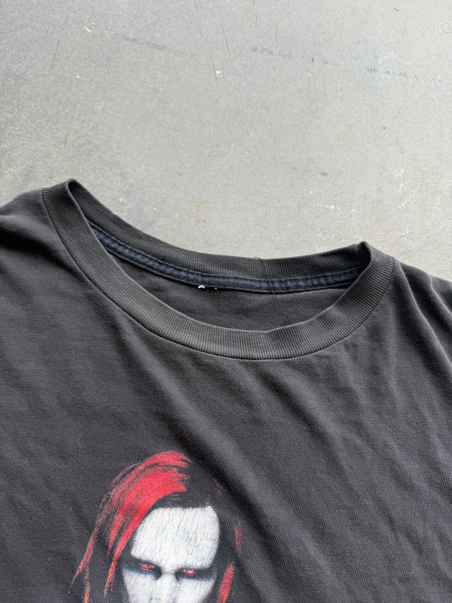 Vintage 1998 Marilyn Manson Mechanical Animal Boxy Thrashed Tee ( XL )